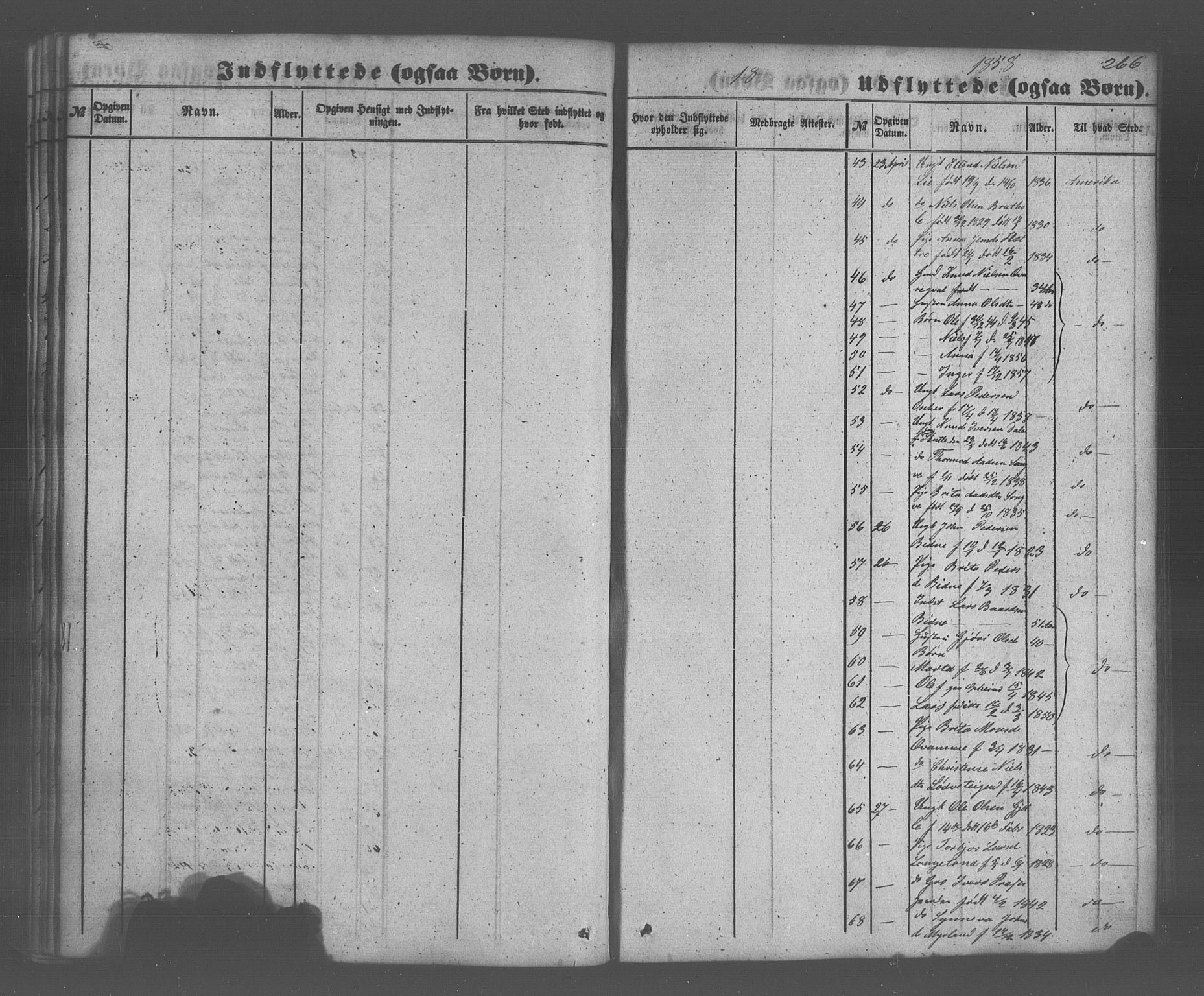 Voss sokneprestembete, AV/SAB-A-79001/H/Haa: Parish register (official) no. A 20, 1855-1886, p. 266