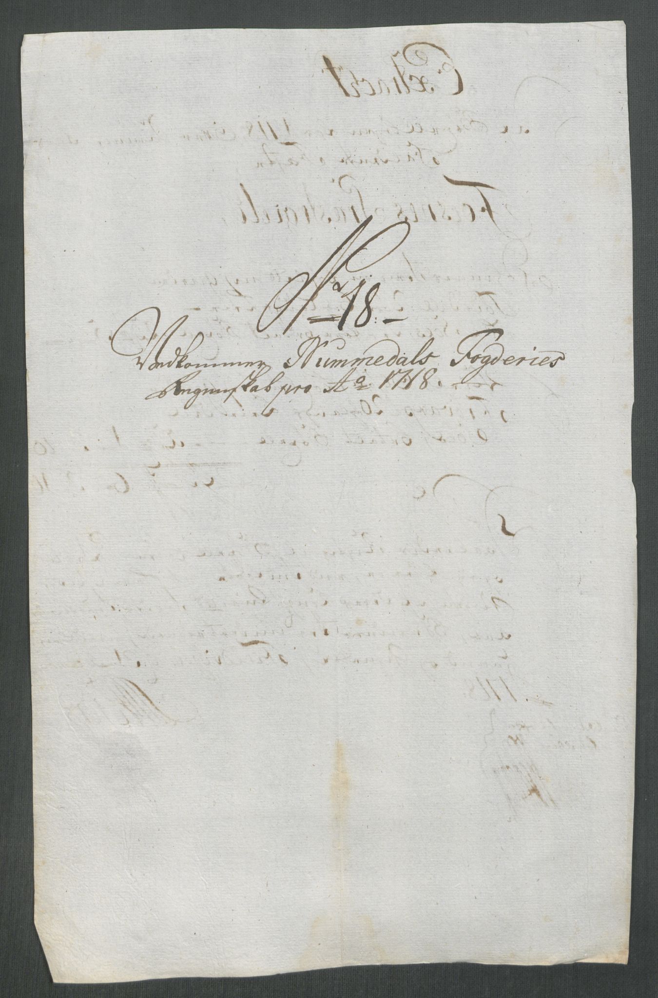 Rentekammeret inntil 1814, Reviderte regnskaper, Fogderegnskap, AV/RA-EA-4092/R64/L4439: Fogderegnskap Namdal, 1718, p. 172