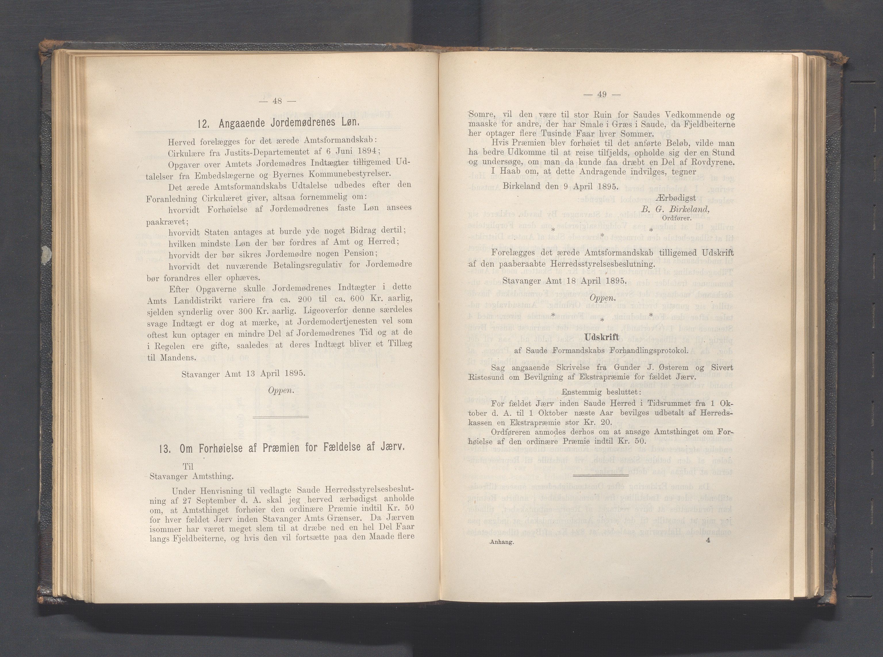 Rogaland fylkeskommune - Fylkesrådmannen , IKAR/A-900/A, 1895, p. 98