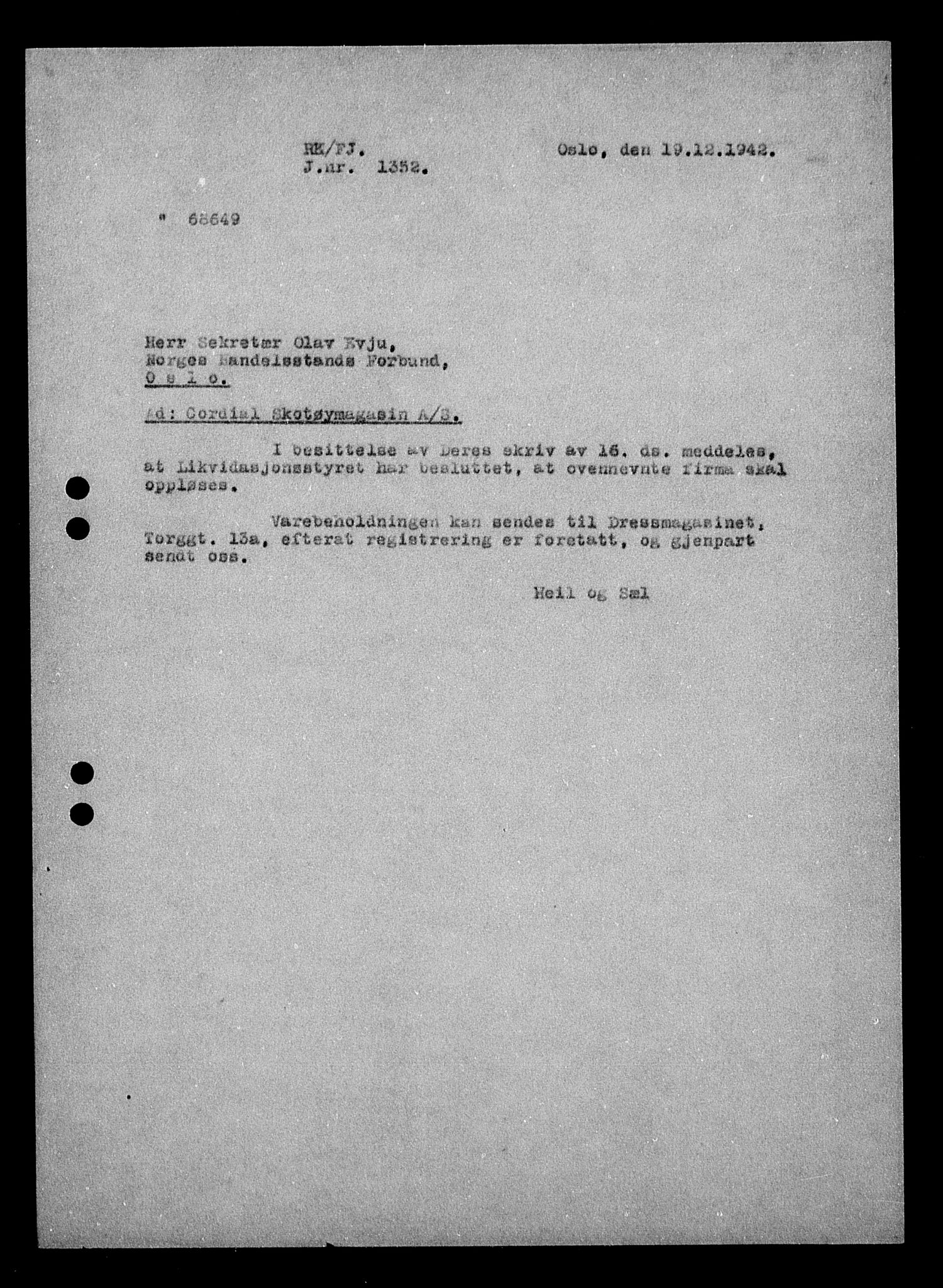 Justisdepartementet, Tilbakeføringskontoret for inndratte formuer, AV/RA-S-1564/H/Hc/Hcc/L0929: --, 1945-1947, p. 20