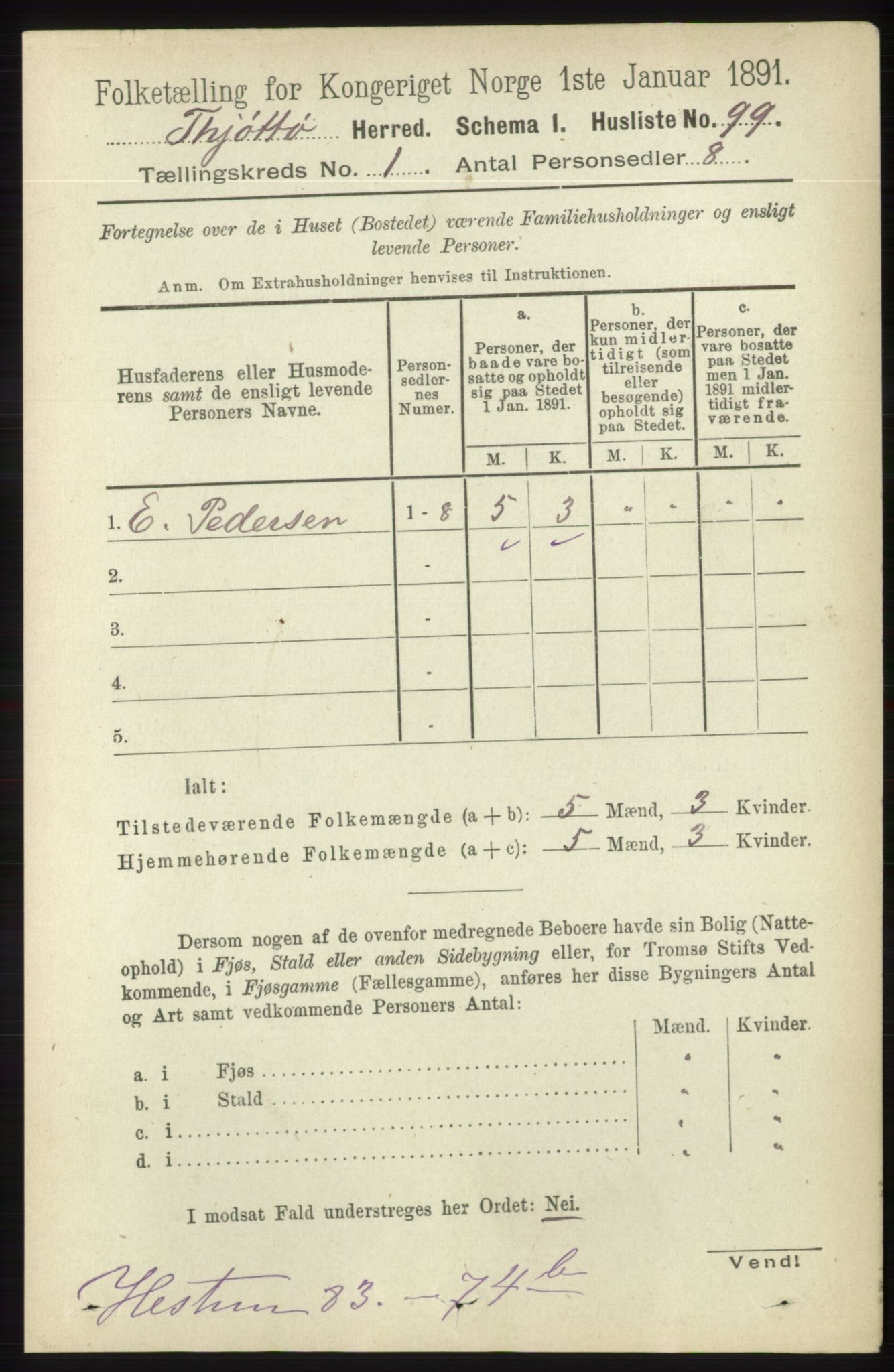 RA, 1891 census for 1817 Tjøtta, 1891, p. 121