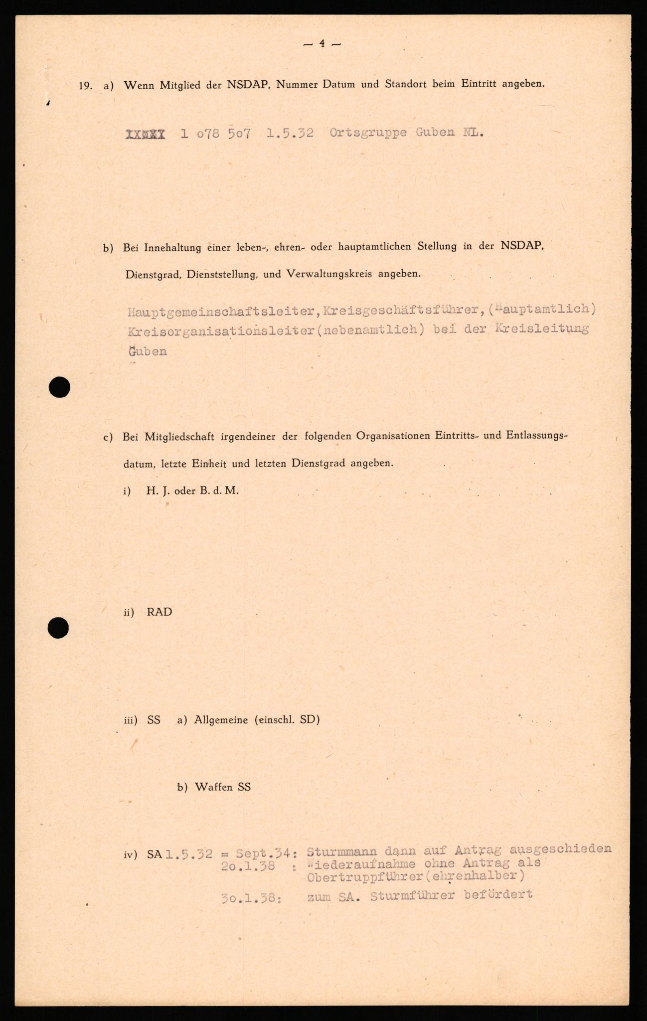 Forsvaret, Forsvarets overkommando II, AV/RA-RAFA-3915/D/Db/L0036: CI Questionaires. Tyske okkupasjonsstyrker i Norge. Tyskere., 1945-1946, p. 502