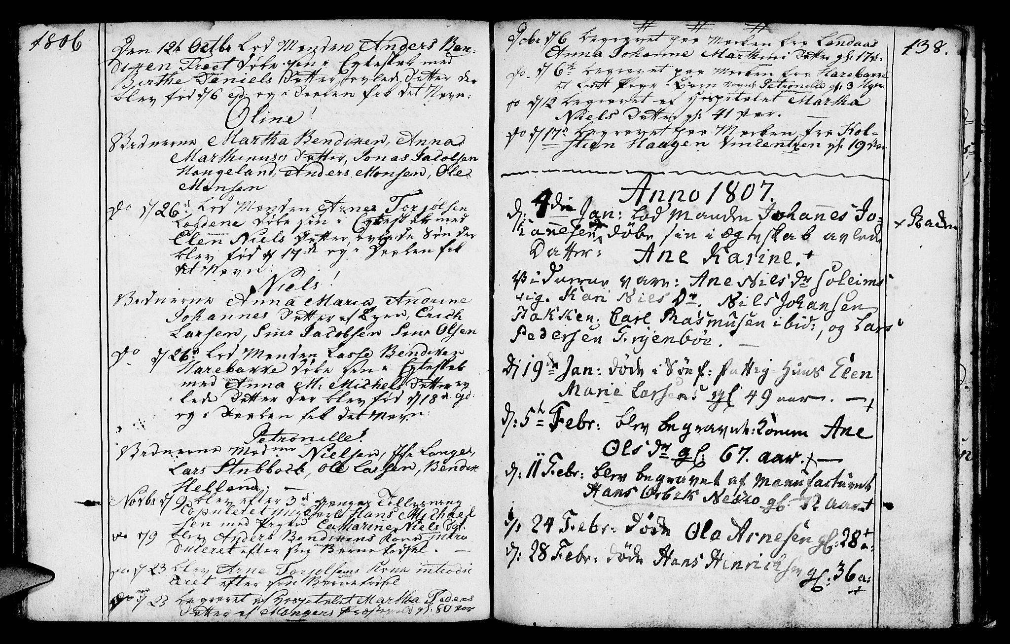 St. Jørgens hospital og Årstad sokneprestembete, SAB/A-99934: Parish register (official) no. A 2, 1766-1814, p. 138