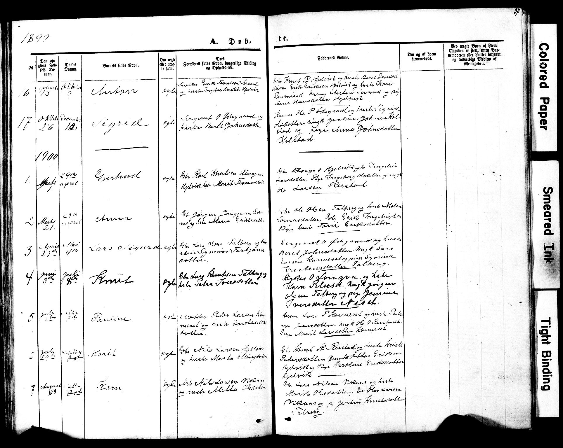 Ministerialprotokoller, klokkerbøker og fødselsregistre - Møre og Romsdal, SAT/A-1454/550/L0618: Parish register (copy) no. 550C01, 1870-1927, p. 37