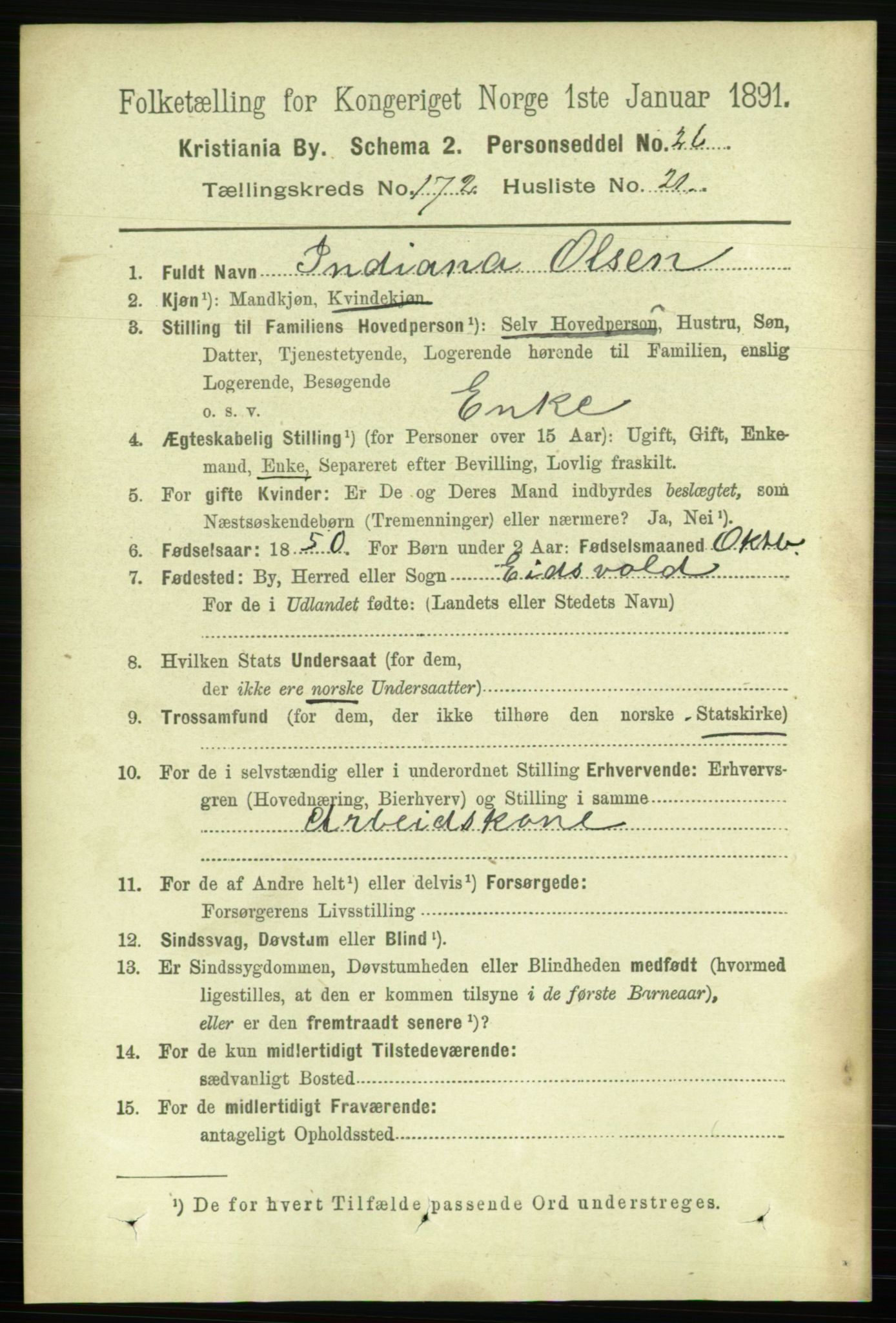 RA, 1891 census for 0301 Kristiania, 1891, p. 102529