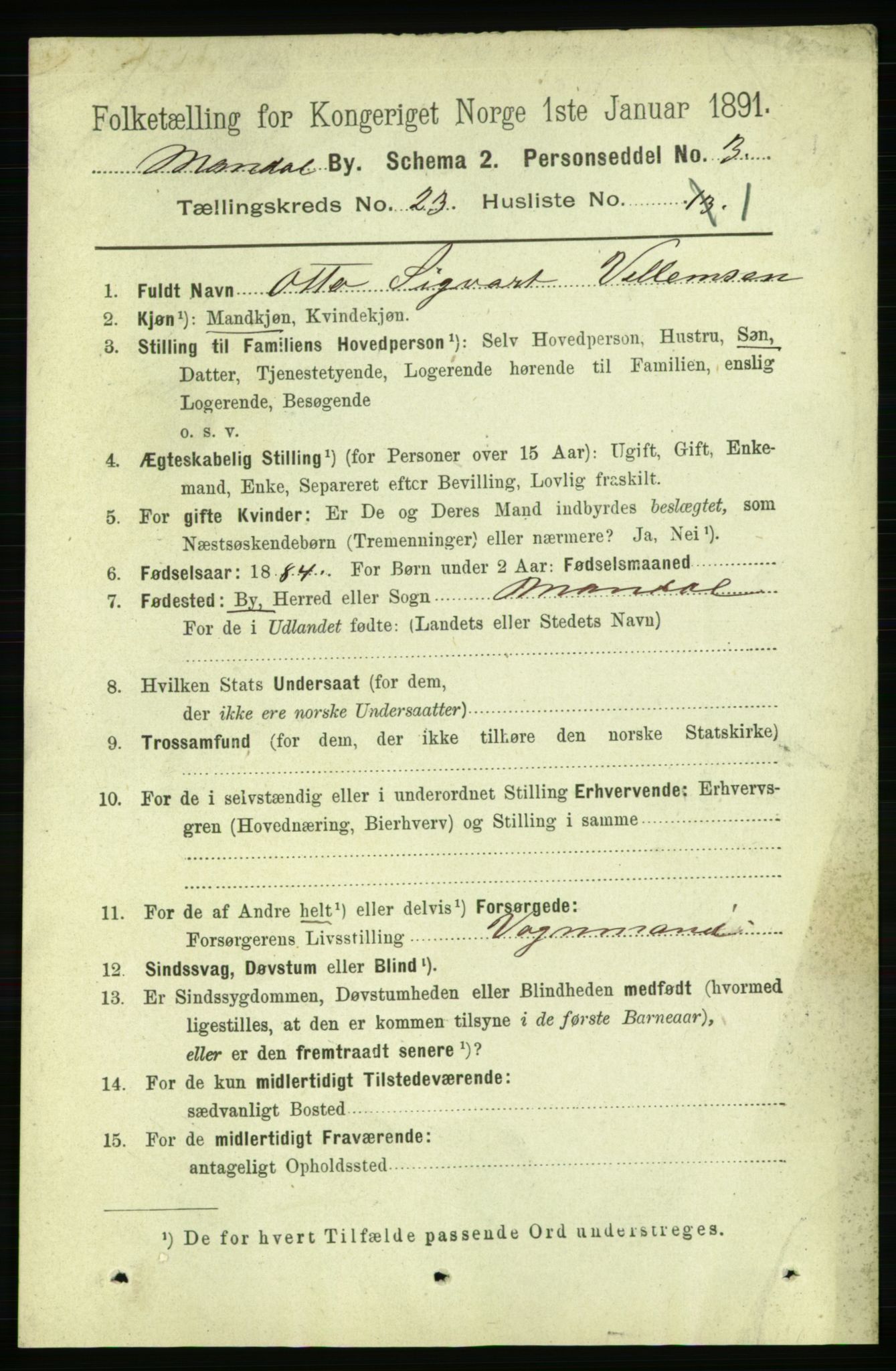 RA, 1891 census for 1002 Mandal, 1891, p. 4300