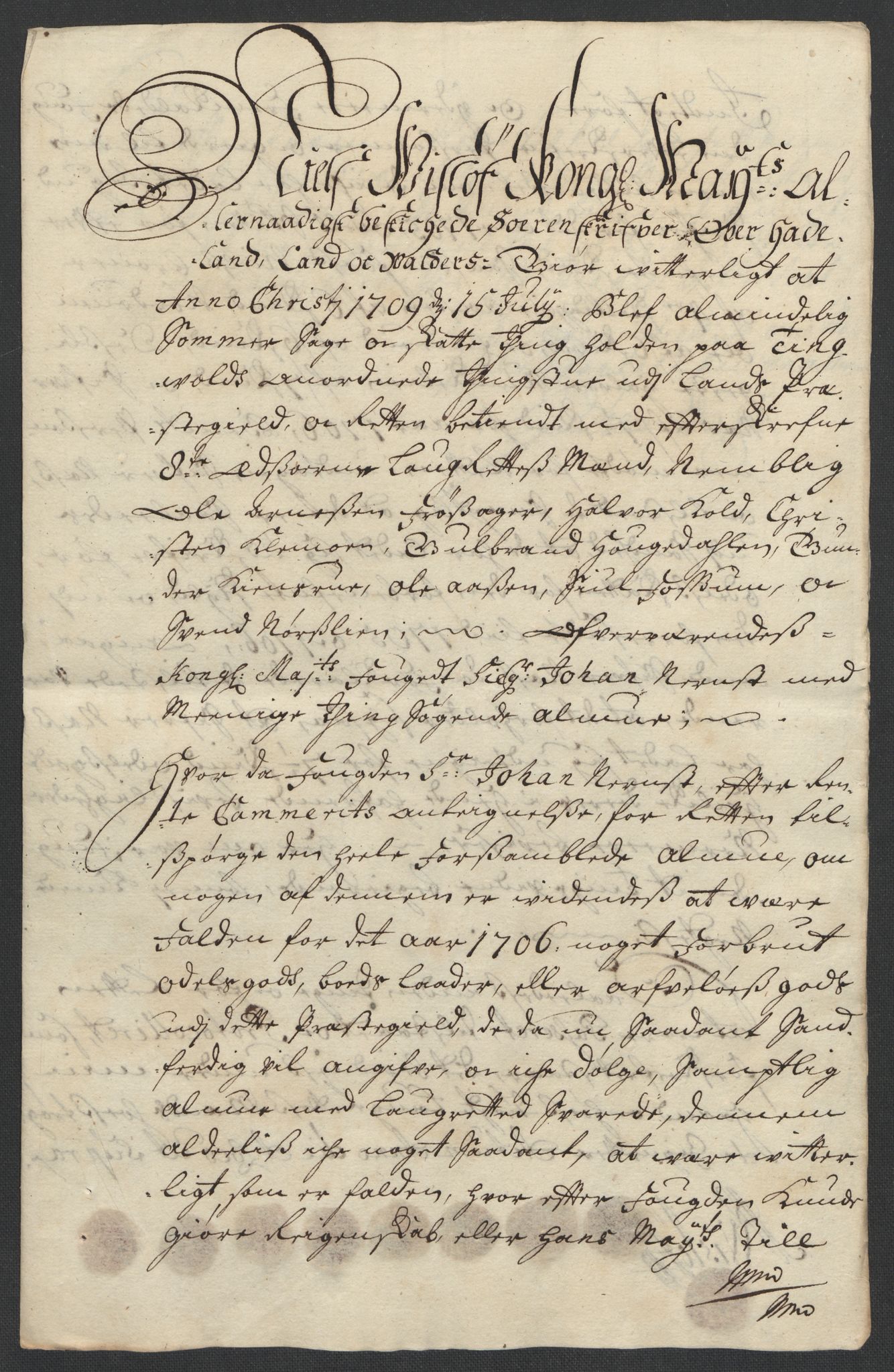 Rentekammeret inntil 1814, Reviderte regnskaper, Fogderegnskap, AV/RA-EA-4092/R18/L1304: Fogderegnskap Hadeland, Toten og Valdres, 1706, p. 512