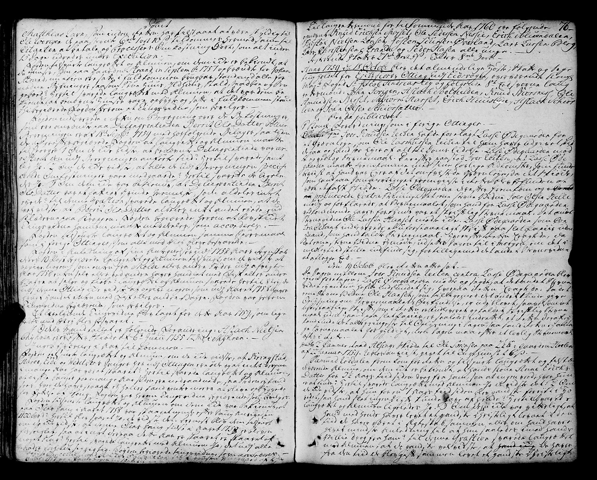 Romsdal sorenskriveri, SAT/A-4149/1/1/1A/L0014: Tingbok, 1757-1765, p. 76
