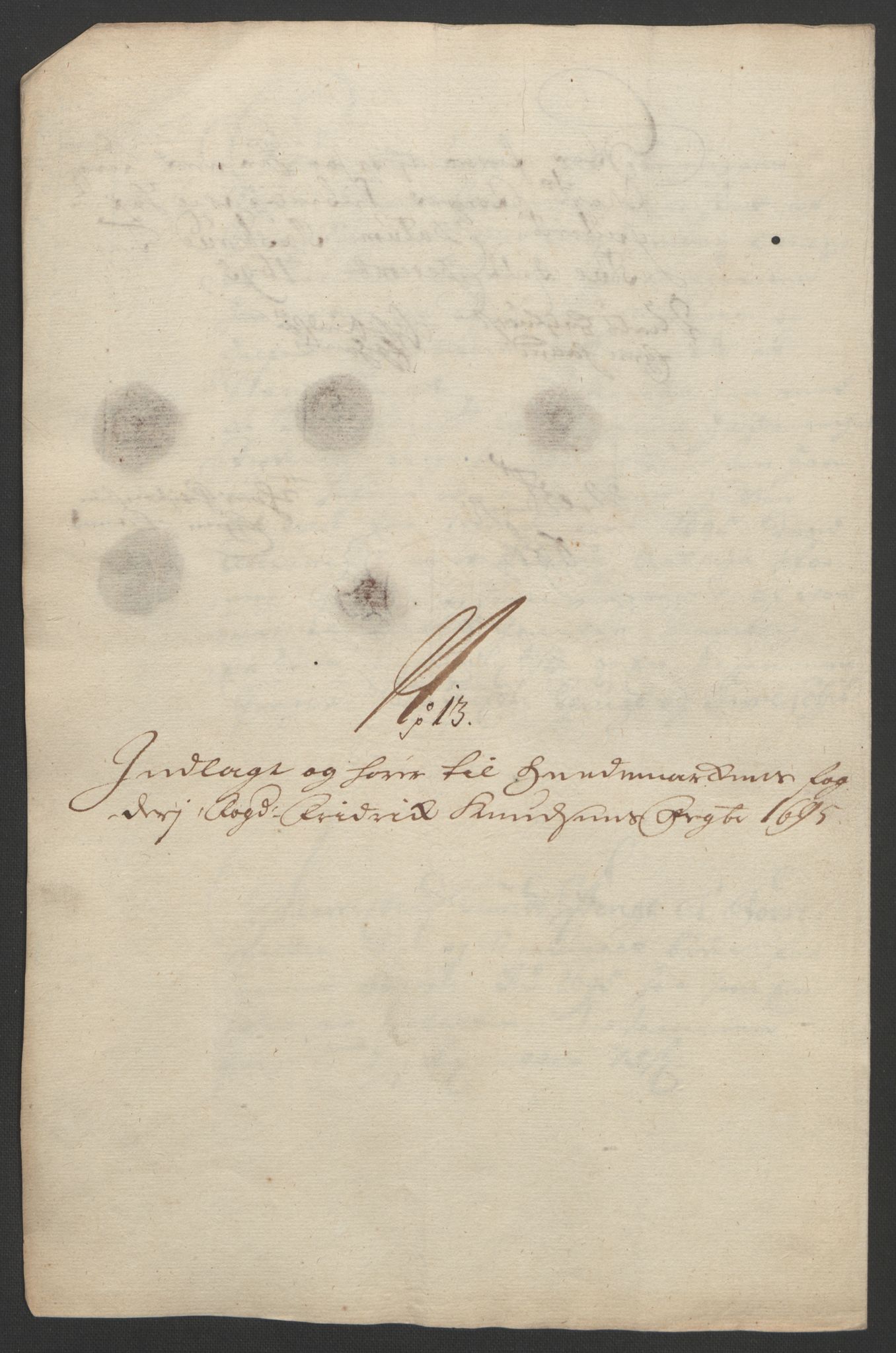 Rentekammeret inntil 1814, Reviderte regnskaper, Fogderegnskap, AV/RA-EA-4092/R16/L1036: Fogderegnskap Hedmark, 1695-1696, p. 256