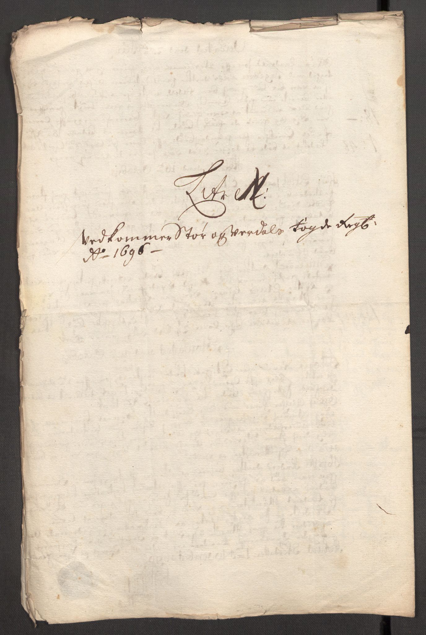 Rentekammeret inntil 1814, Reviderte regnskaper, Fogderegnskap, RA/EA-4092/R62/L4188: Fogderegnskap Stjørdal og Verdal, 1696, p. 159