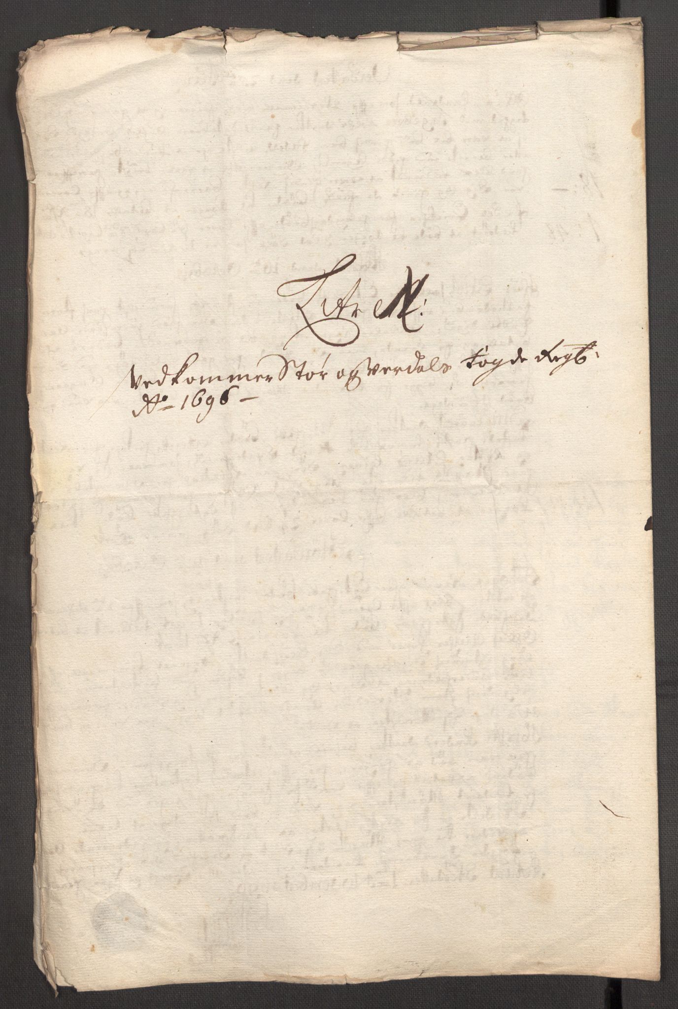 Rentekammeret inntil 1814, Reviderte regnskaper, Fogderegnskap, AV/RA-EA-4092/R62/L4188: Fogderegnskap Stjørdal og Verdal, 1696, p. 159