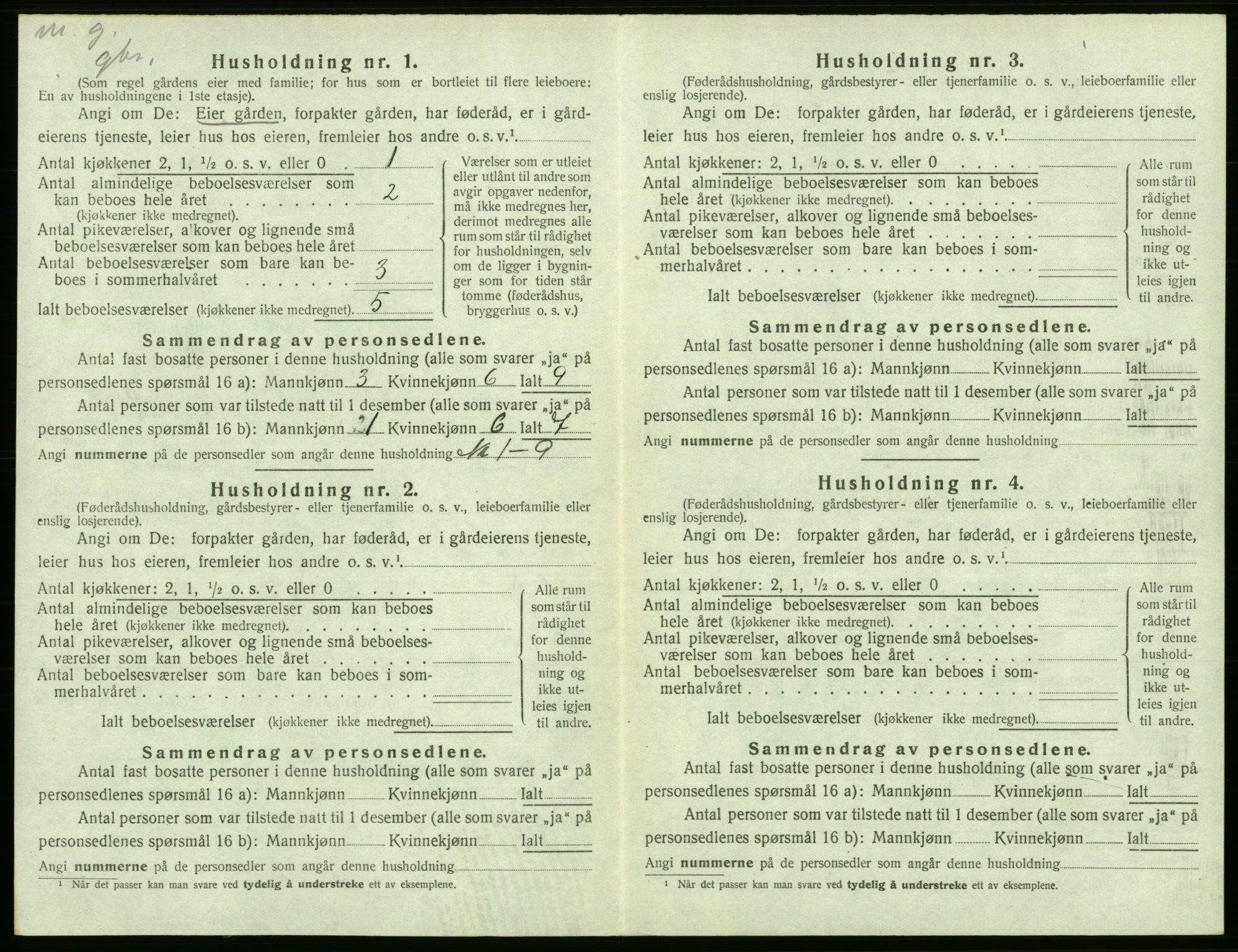 SAB, 1920 census for Fitjar, 1920, p. 565