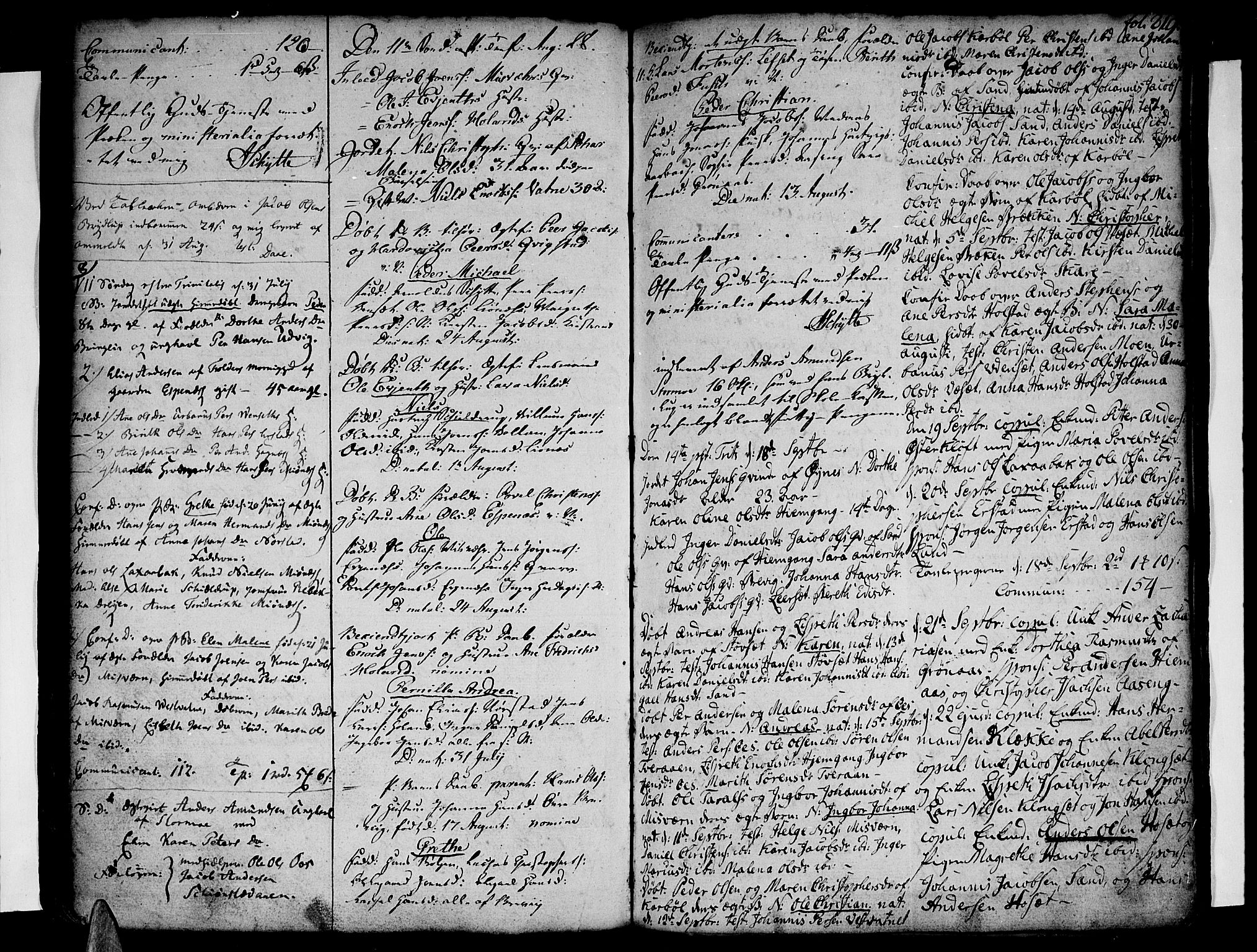 Ministerialprotokoller, klokkerbøker og fødselsregistre - Nordland, SAT/A-1459/852/L0735: Parish register (official) no. 852A05, 1762-1820, p. 219