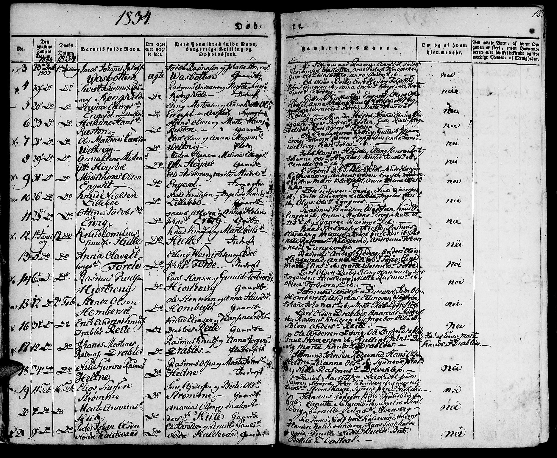 Ministerialprotokoller, klokkerbøker og fødselsregistre - Møre og Romsdal, AV/SAT-A-1454/511/L0139: Parish register (official) no. 511A06, 1831-1850, p. 12