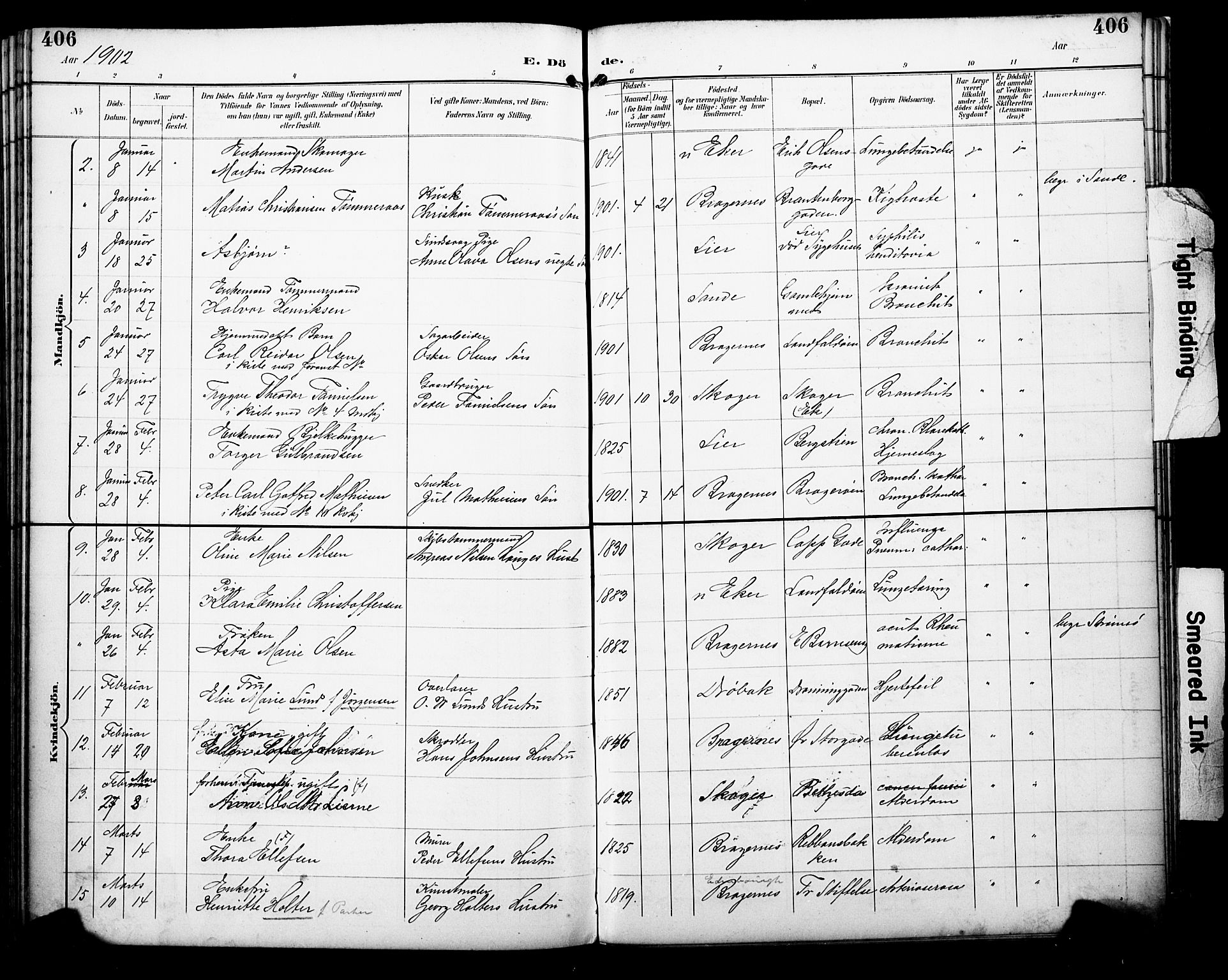 Bragernes kirkebøker, AV/SAKO-A-6/F/Fb/L0008: Parish register (official) no. II 8, 1894-1902, p. 406