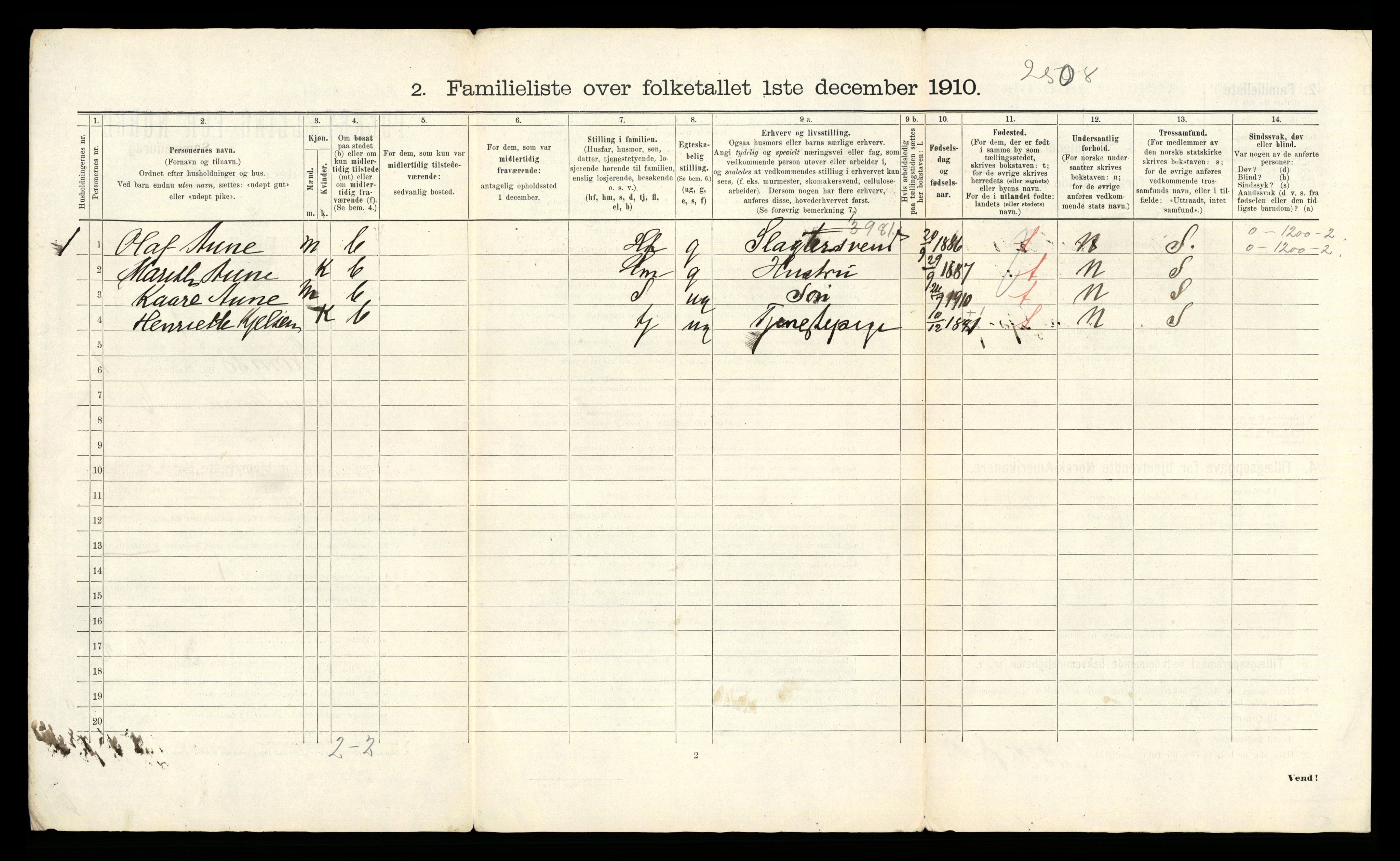 RA, 1910 census for Tromsø, 1910, p. 41