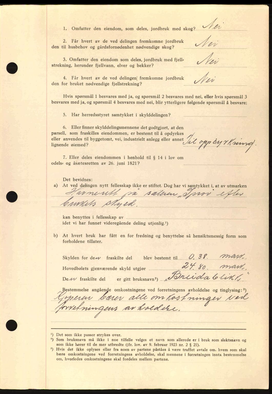 Romsdal sorenskriveri, AV/SAT-A-4149/1/2/2C: Mortgage book no. A14, 1943-1943, Diary no: : 596/1943