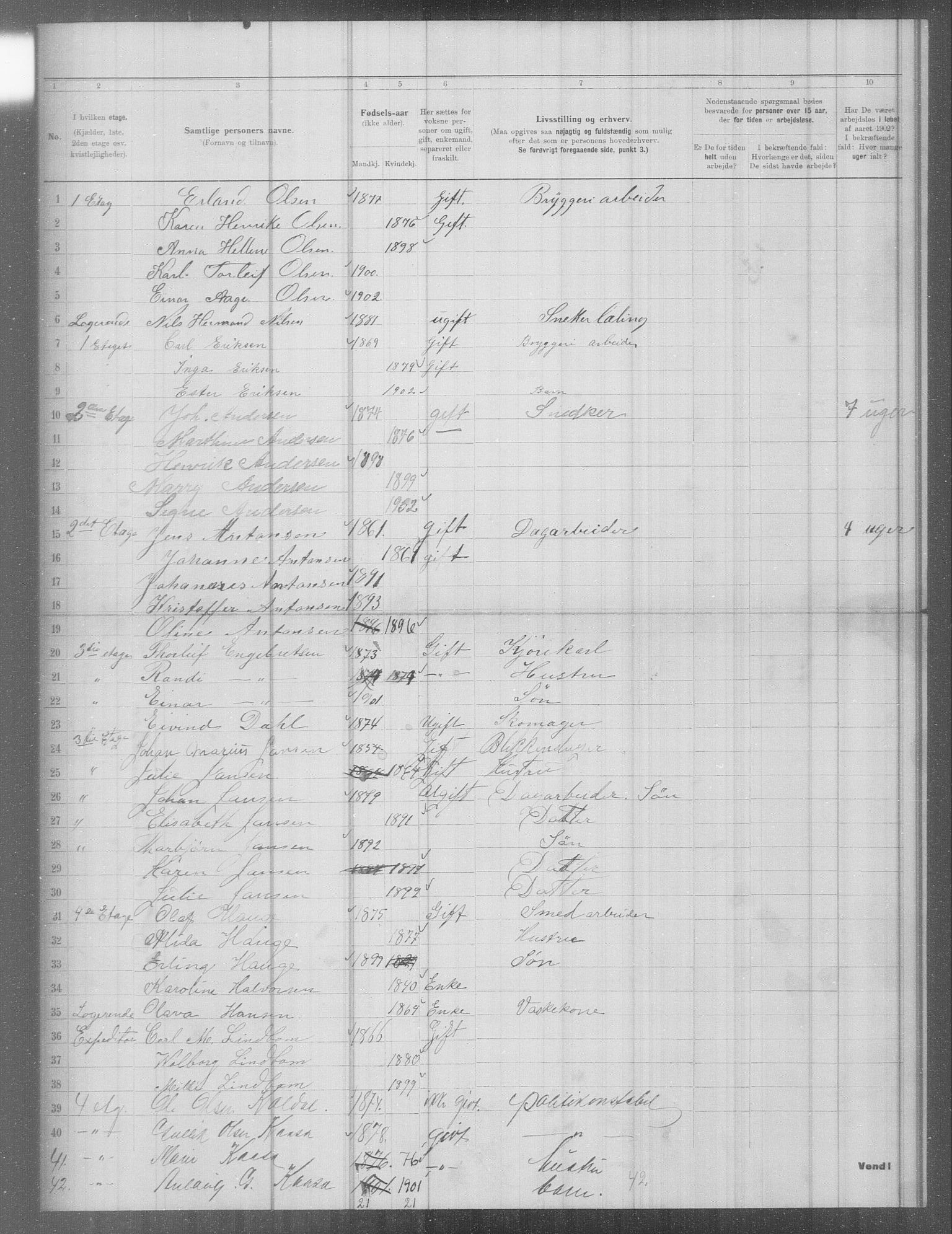 OBA, Municipal Census 1902 for Kristiania, 1902, p. 6793