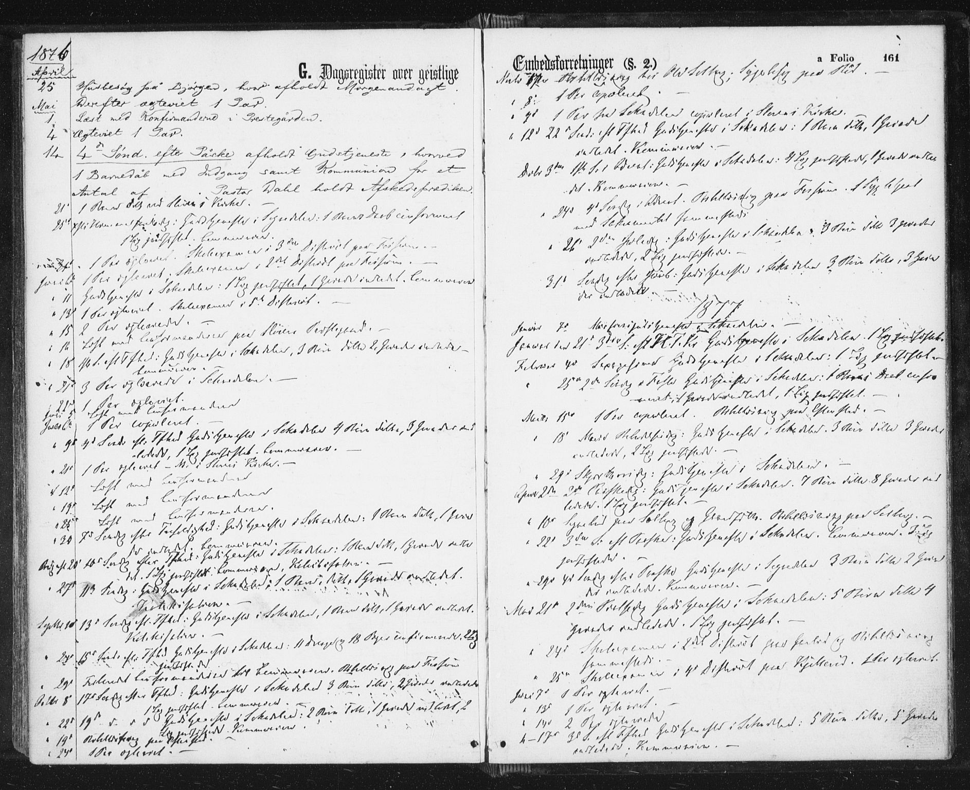 Ministerialprotokoller, klokkerbøker og fødselsregistre - Sør-Trøndelag, AV/SAT-A-1456/689/L1039: Parish register (official) no. 689A04, 1865-1878, p. 161