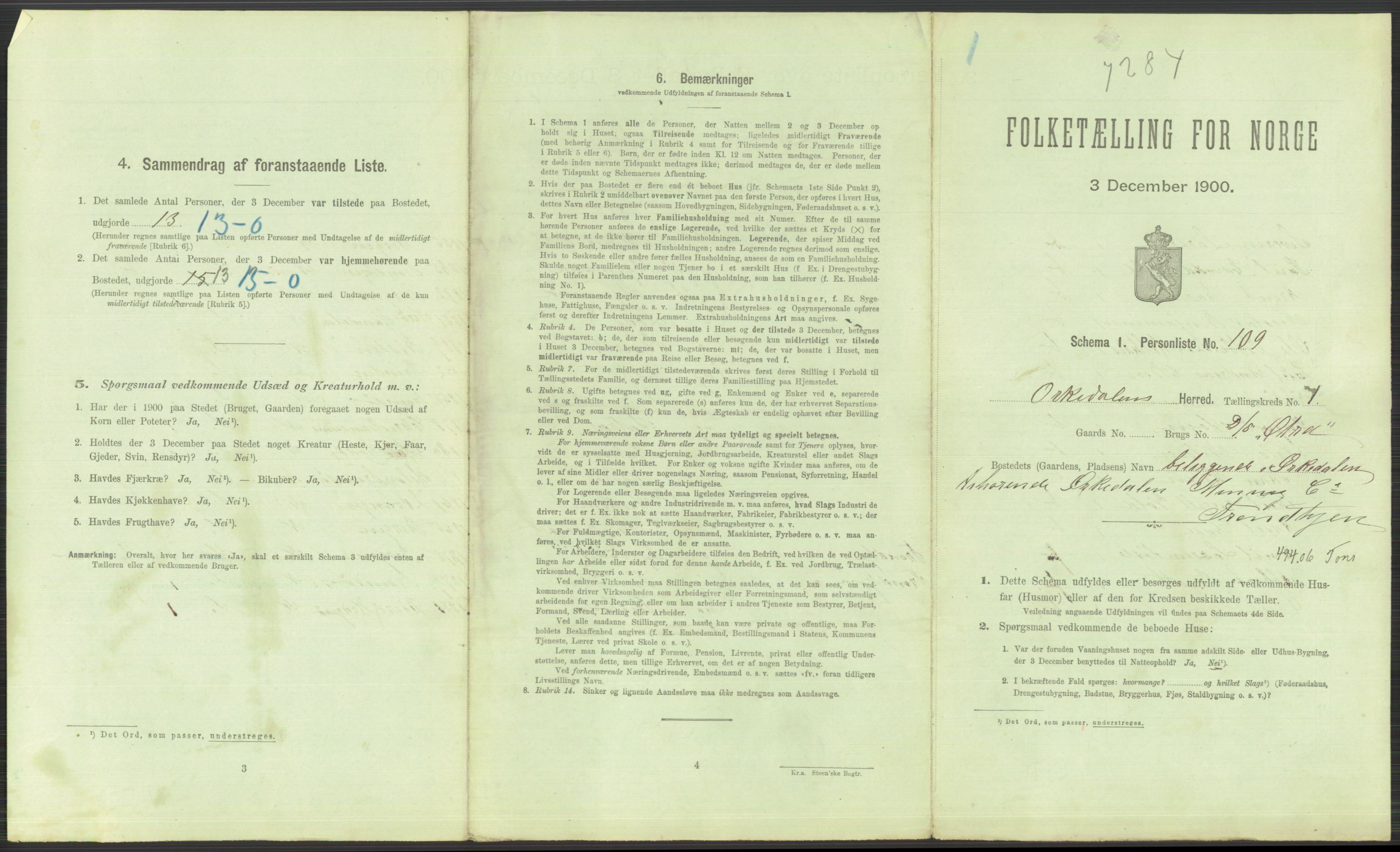 RA, 1900 Census - ship lists from ships in Norwegian harbours, harbours abroad and at sea, 1900, p. 3329