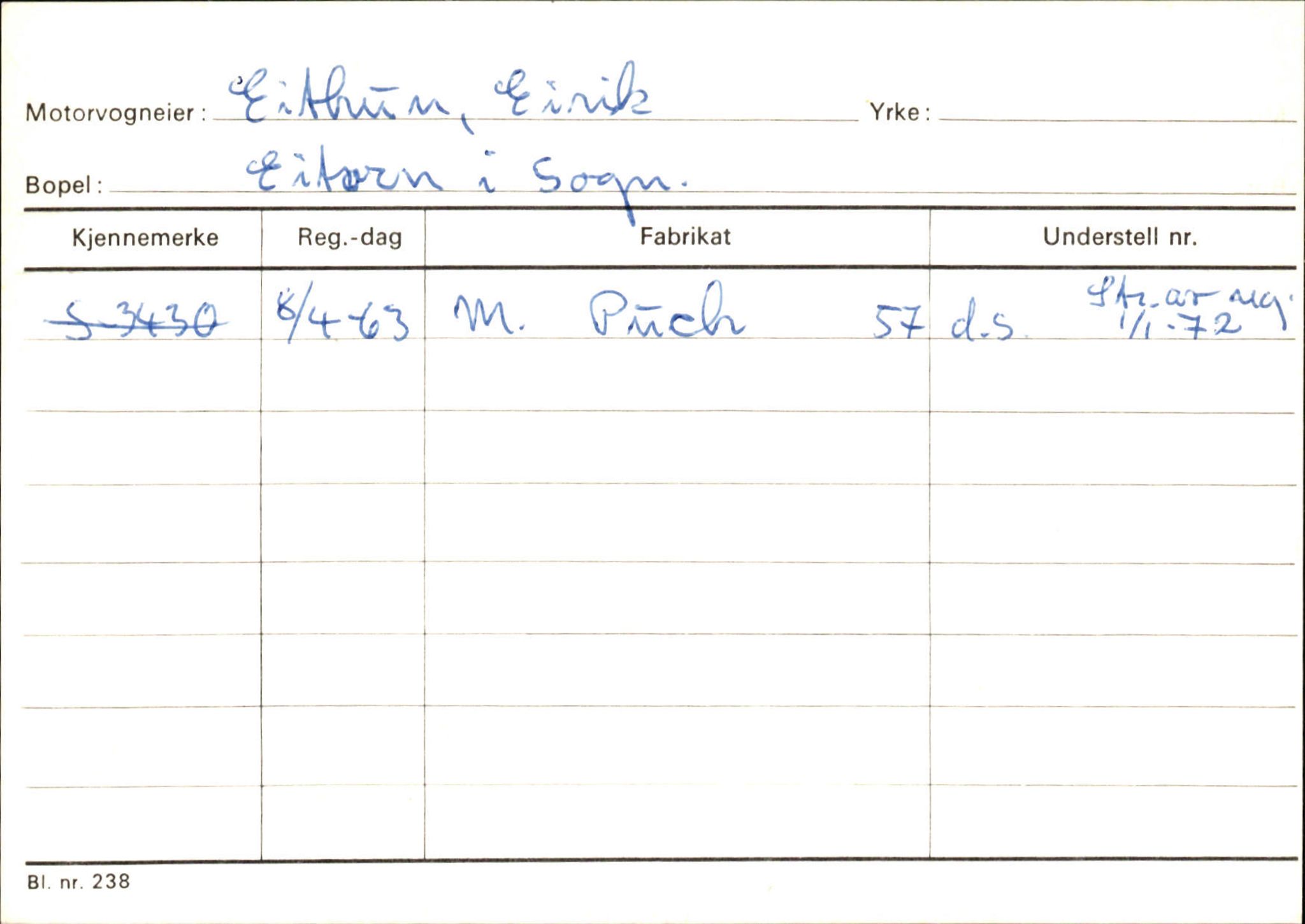 Statens vegvesen, Sogn og Fjordane vegkontor, AV/SAB-A-5301/4/F/L0132: Eigarregister Askvoll A-Å. Balestrand A-Å, 1945-1975, p. 1665