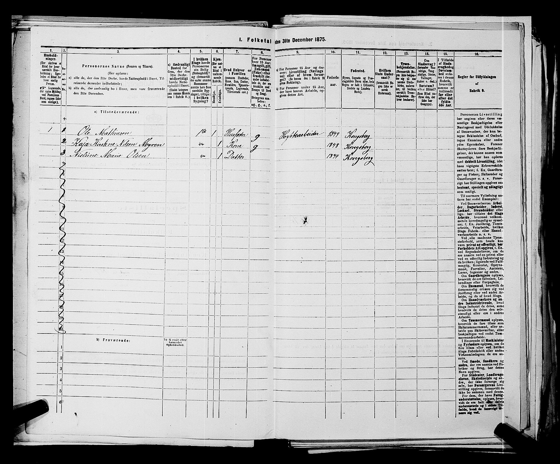 SAKO, 1875 census for 0604B Kongsberg/Kongsberg, 1875, p. 372