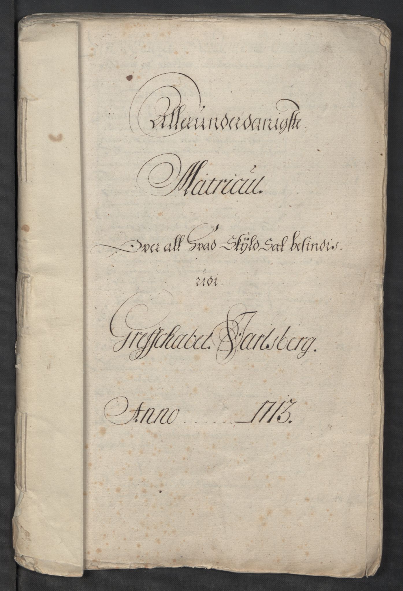 Rentekammeret inntil 1814, Reviderte regnskaper, Fogderegnskap, AV/RA-EA-4092/R32/L1878: Fogderegnskap Jarlsberg grevskap, 1713, p. 14