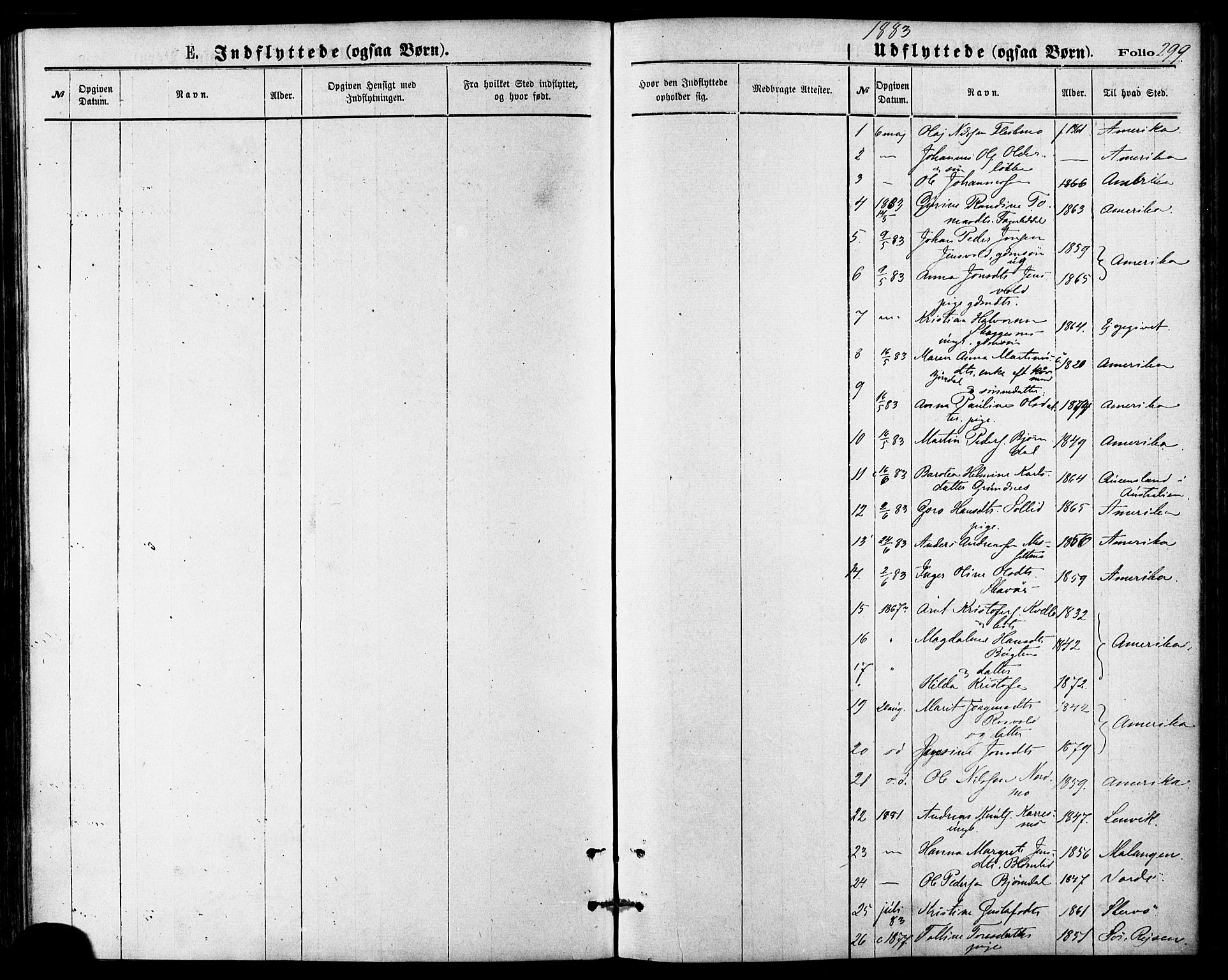 Målselv sokneprestembete, SATØ/S-1311/G/Ga/Gaa/L0005kirke: Parish register (official) no. 5, 1872-1884, p. 299