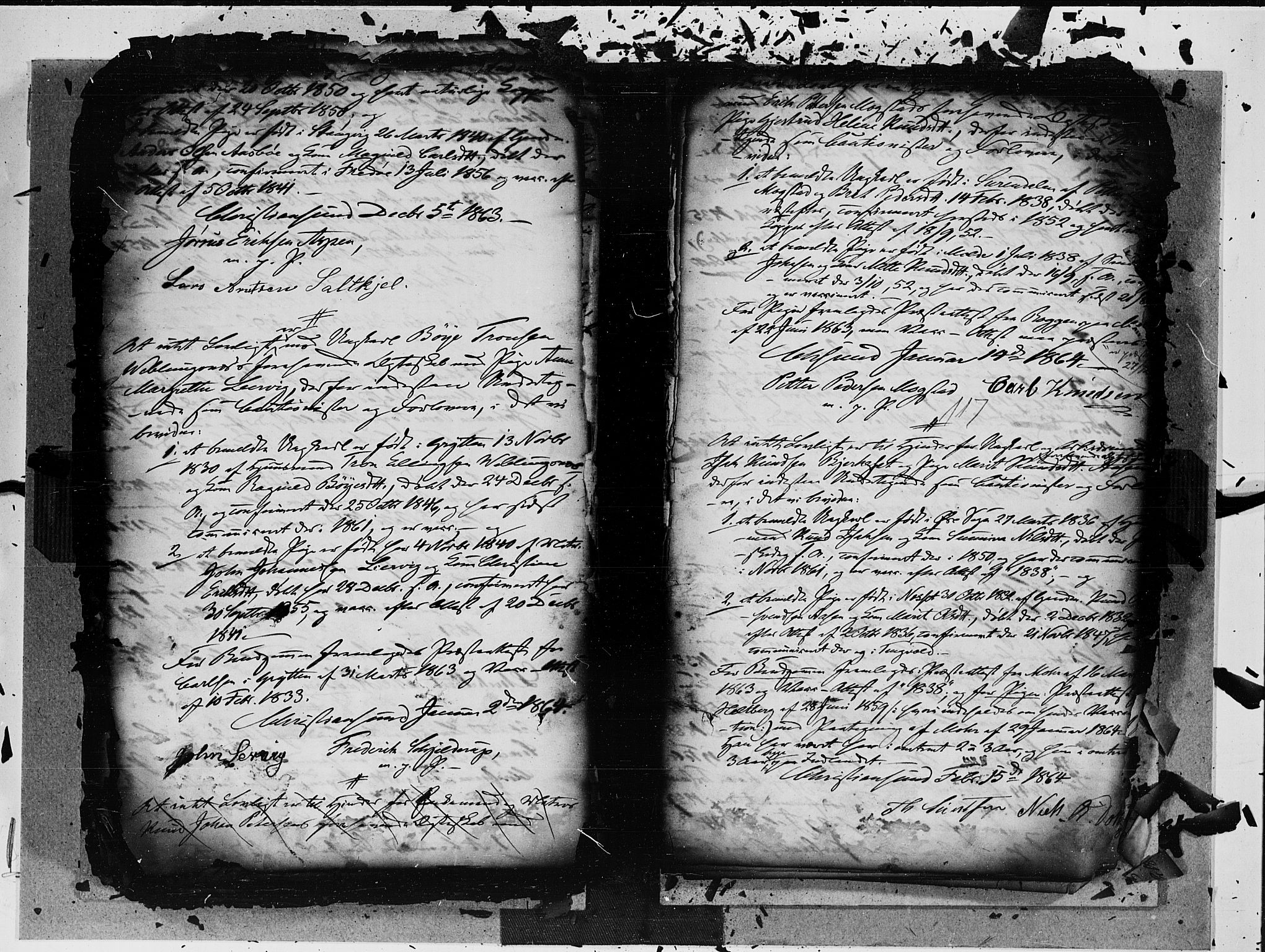 Kristiansund sokneprestkontor, AV/SAT-A-1068/1/I/I1: Best man's statements no. 17, 1855-1869, p. 117