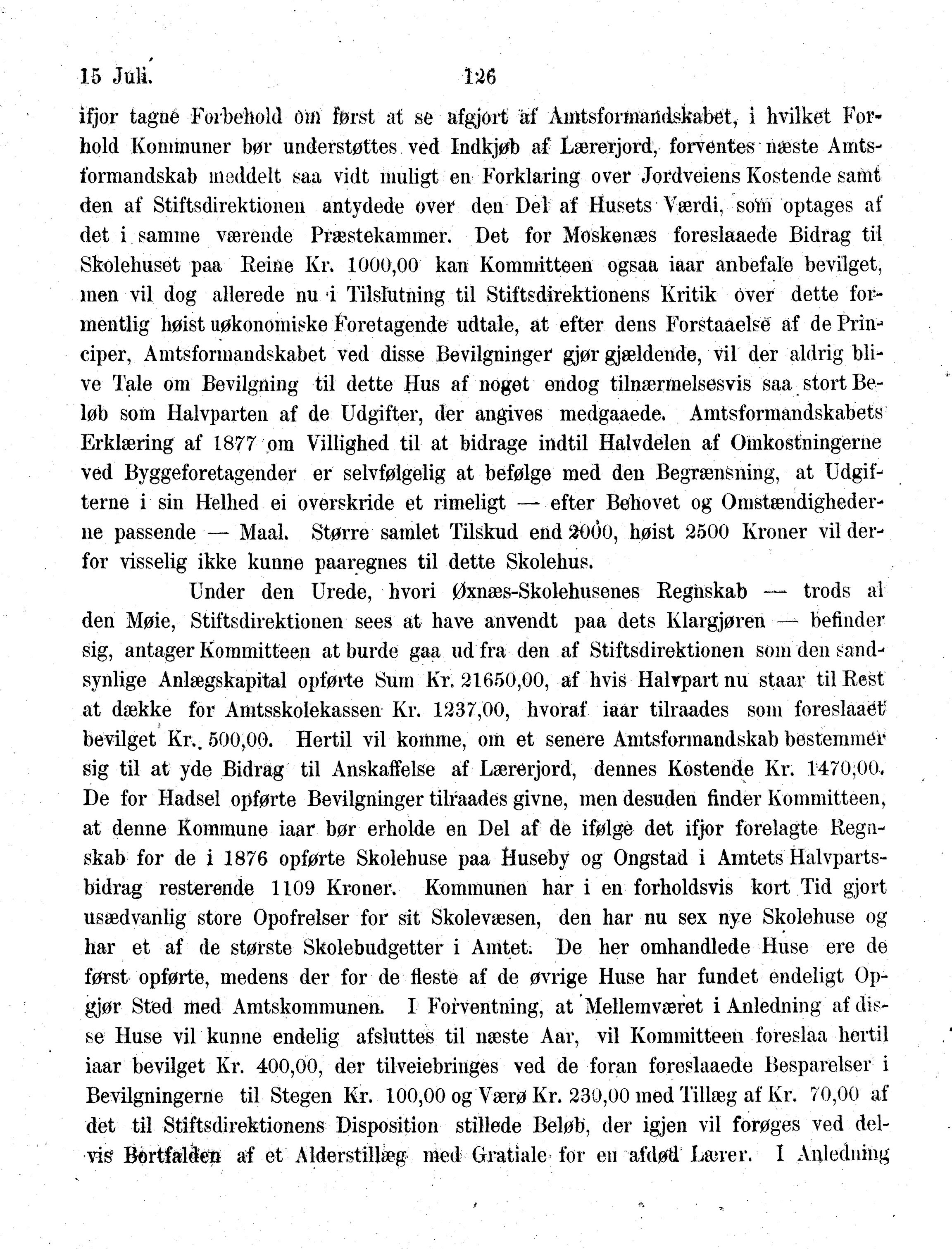 Nordland Fylkeskommune. Fylkestinget, AIN/NFK-17/176/A/Ac/L0013: Fylkestingsforhandlinger 1880, 1880