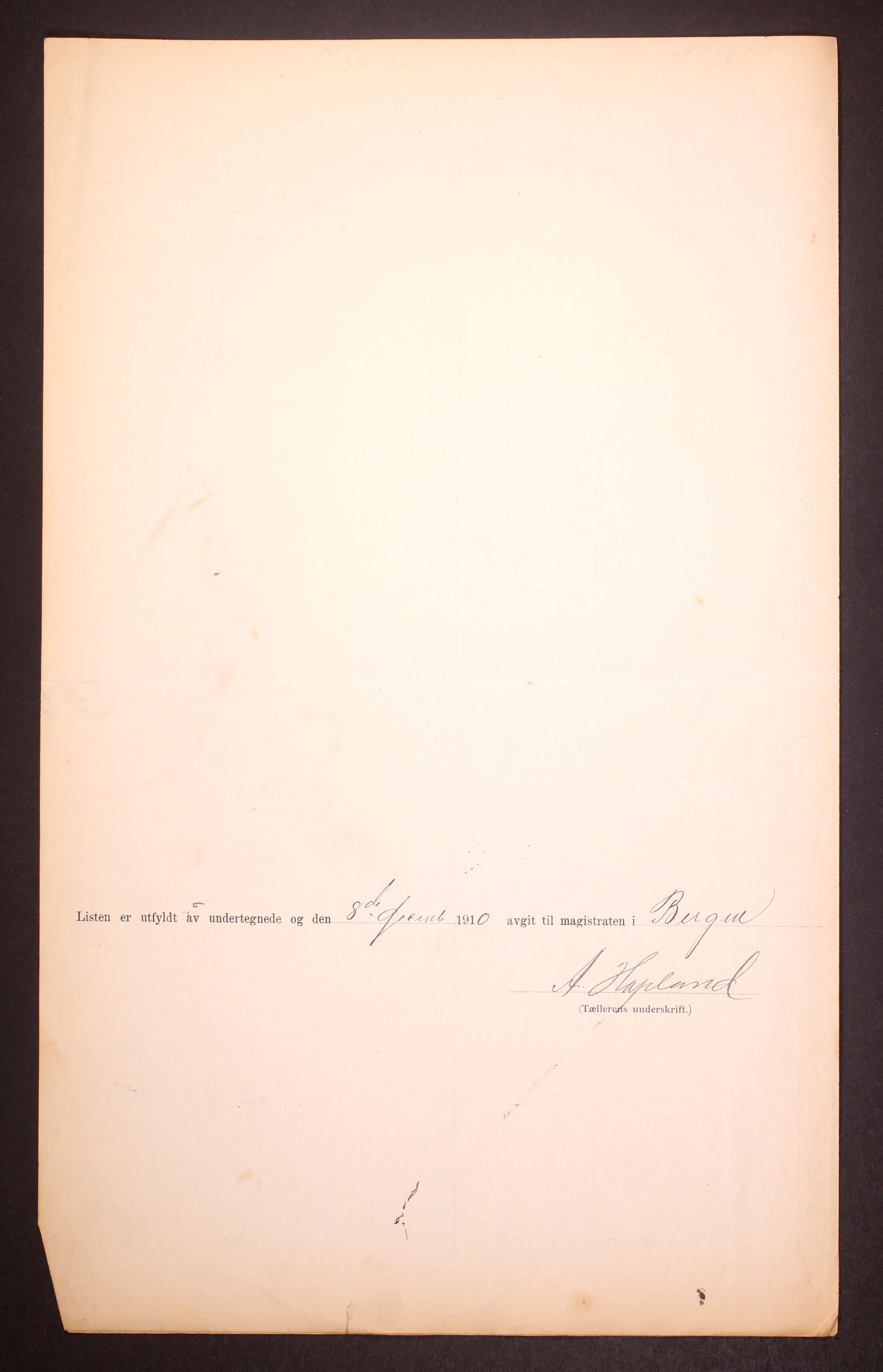 RA, 1910 census for Bergen, 1910, p. 34