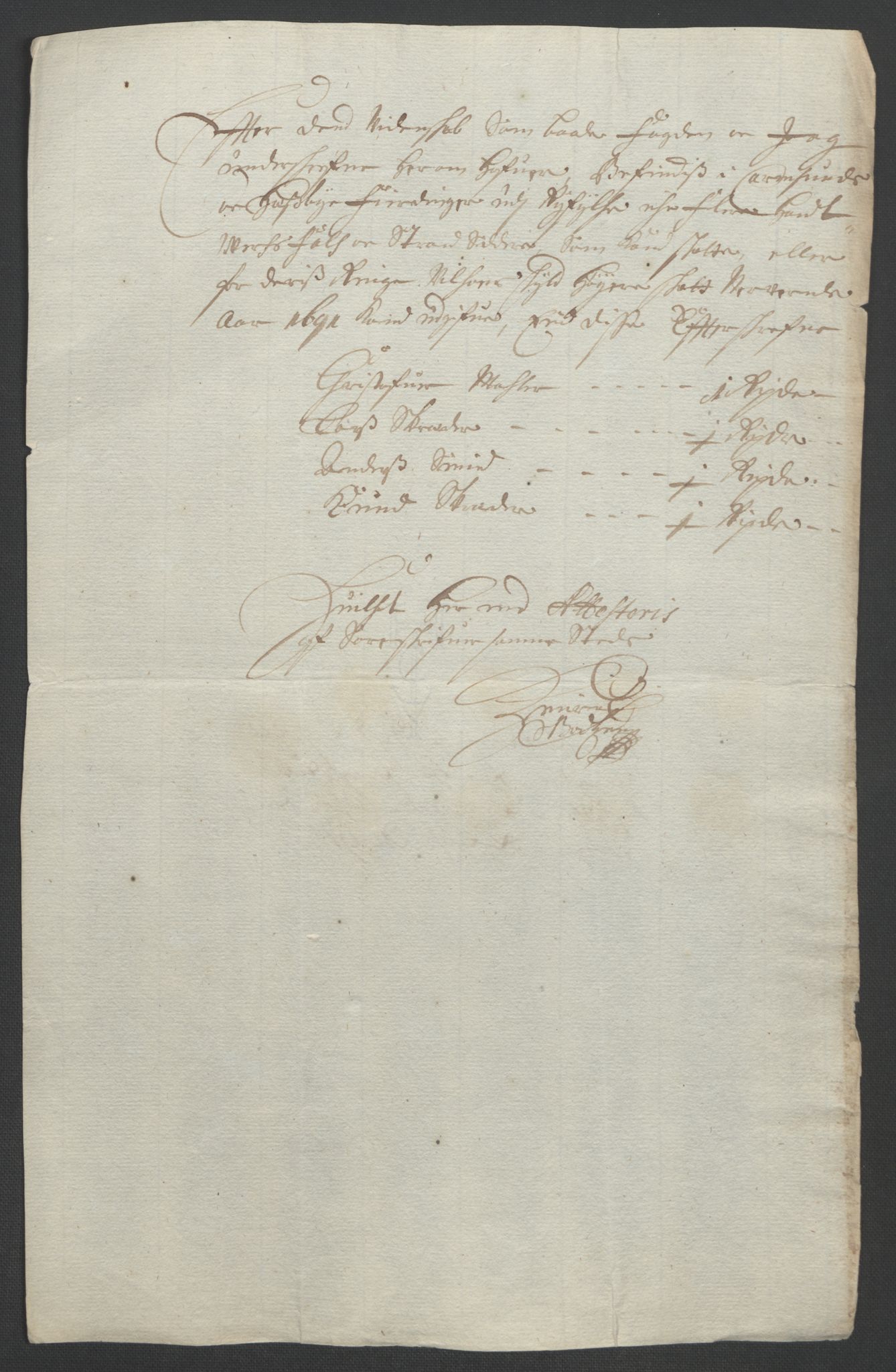 Rentekammeret inntil 1814, Reviderte regnskaper, Fogderegnskap, AV/RA-EA-4092/R47/L2856: Fogderegnskap Ryfylke, 1689-1693, p. 379