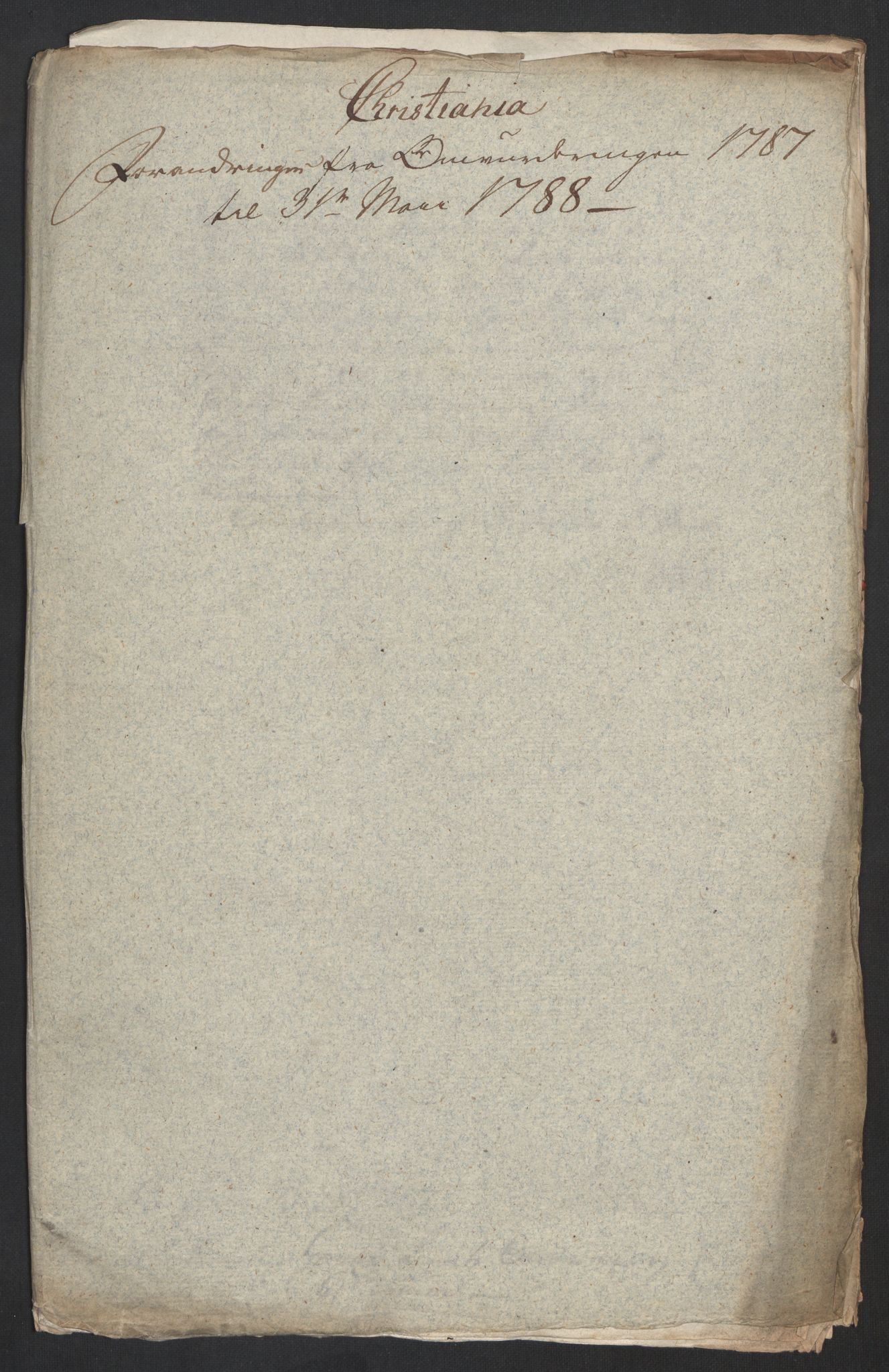 Kommersekollegiet, Brannforsikringskontoret 1767-1814, RA/EA-5458/F/Fa/L0014/0002: Kristiania / Dokumenter, 1787-1797