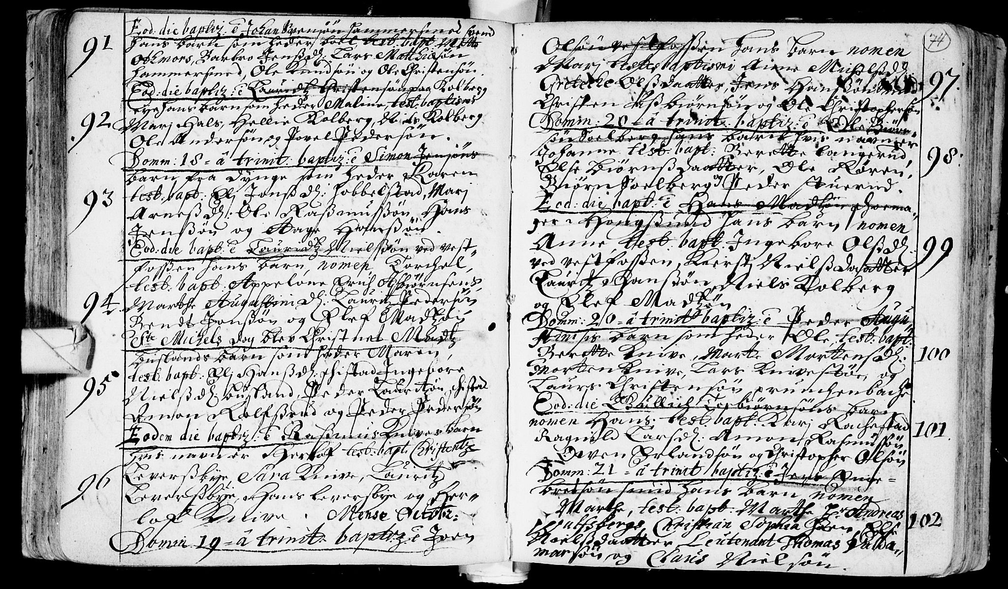 Eiker kirkebøker, AV/SAKO-A-4/F/Fa/L0002: Parish register (official) no. I 2, 1705-1724, p. 74