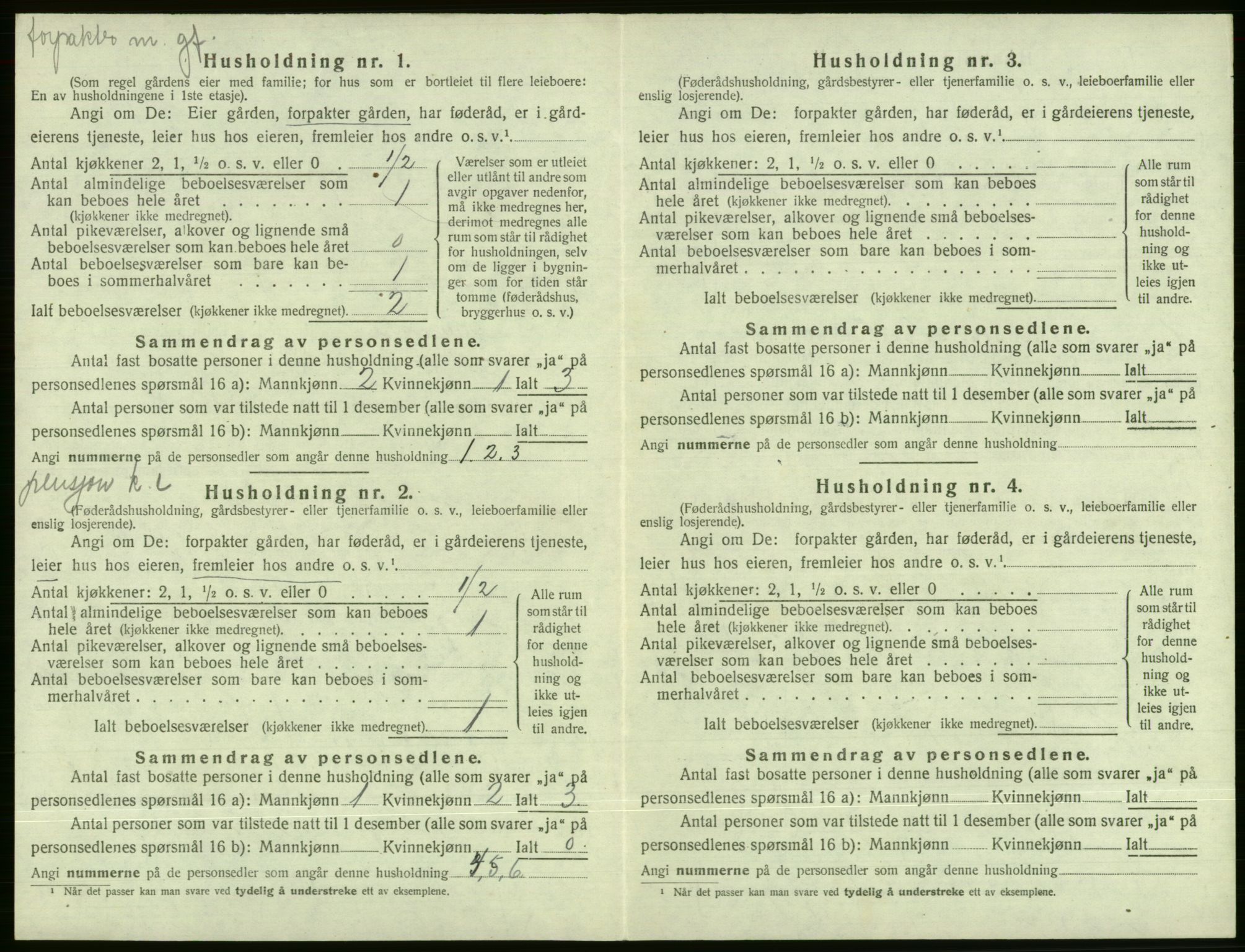SAB, 1920 census for Evanger, 1920, p. 512