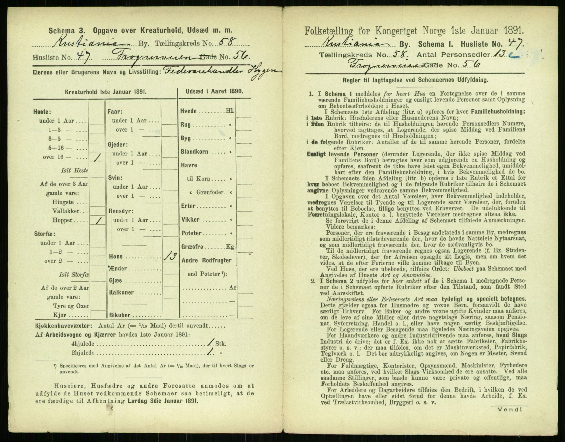 RA, 1891 census for 0301 Kristiania, 1891, p. 30803