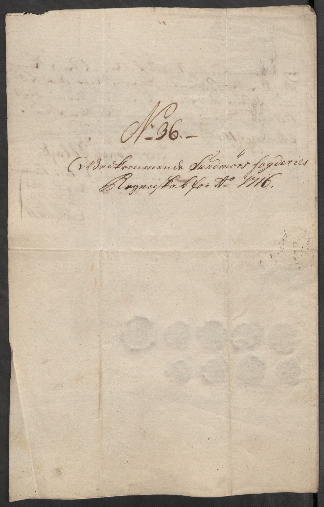 Rentekammeret inntil 1814, Reviderte regnskaper, Fogderegnskap, AV/RA-EA-4092/R54/L3568: Fogderegnskap Sunnmøre, 1716, p. 181