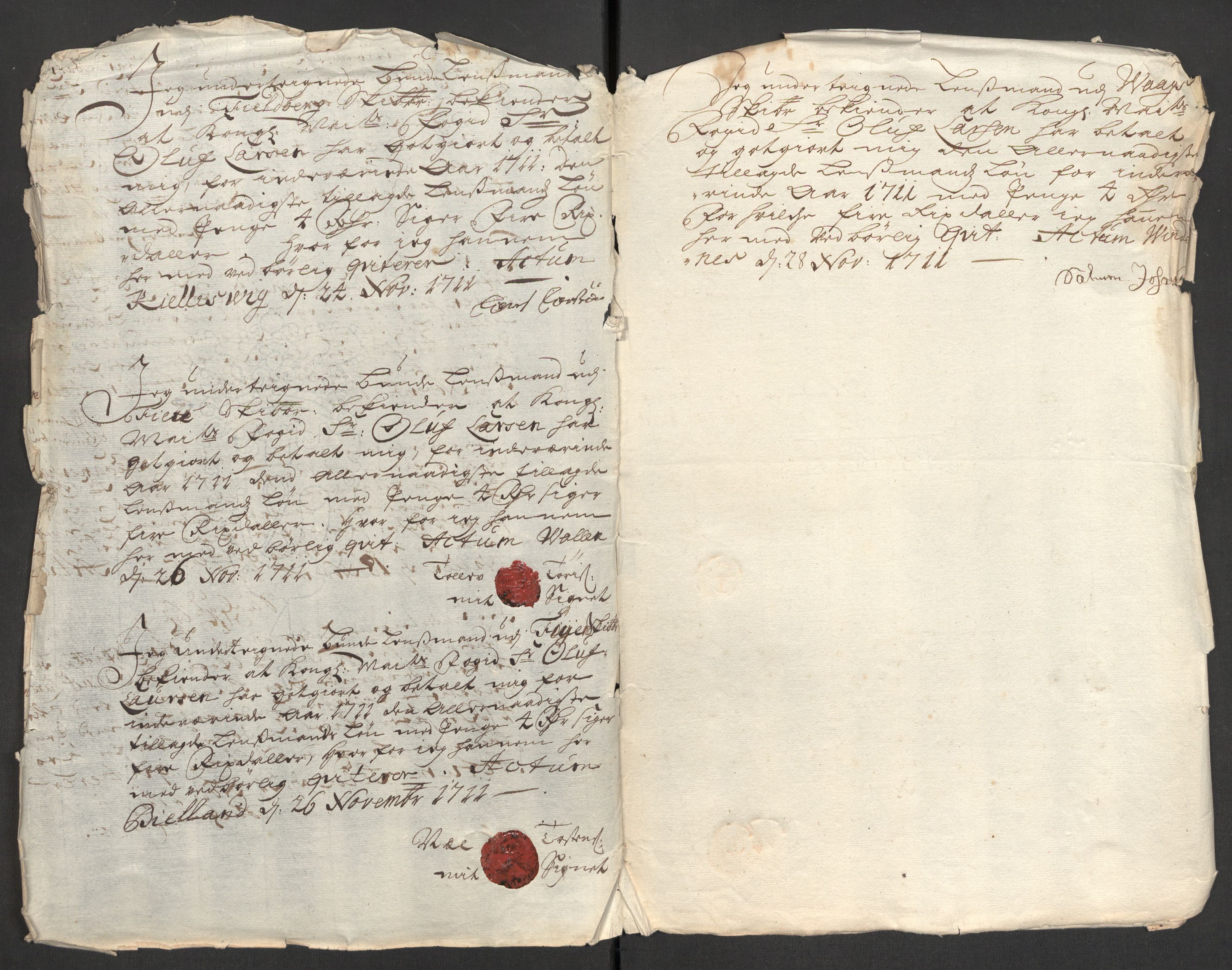 Rentekammeret inntil 1814, Reviderte regnskaper, Fogderegnskap, AV/RA-EA-4092/R48/L2987: Fogderegnskap Sunnhordland og Hardanger, 1711, p. 356