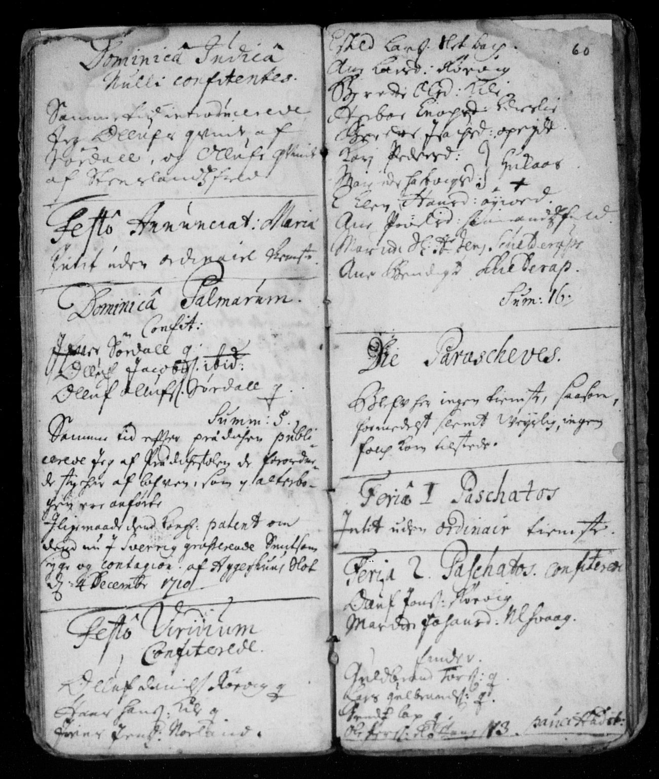 Ministerialprotokoller, klokkerbøker og fødselsregistre - Nordland, AV/SAT-A-1459/859/L0840: Parish register (official) no. 859A00, 1708-1738, p. 60