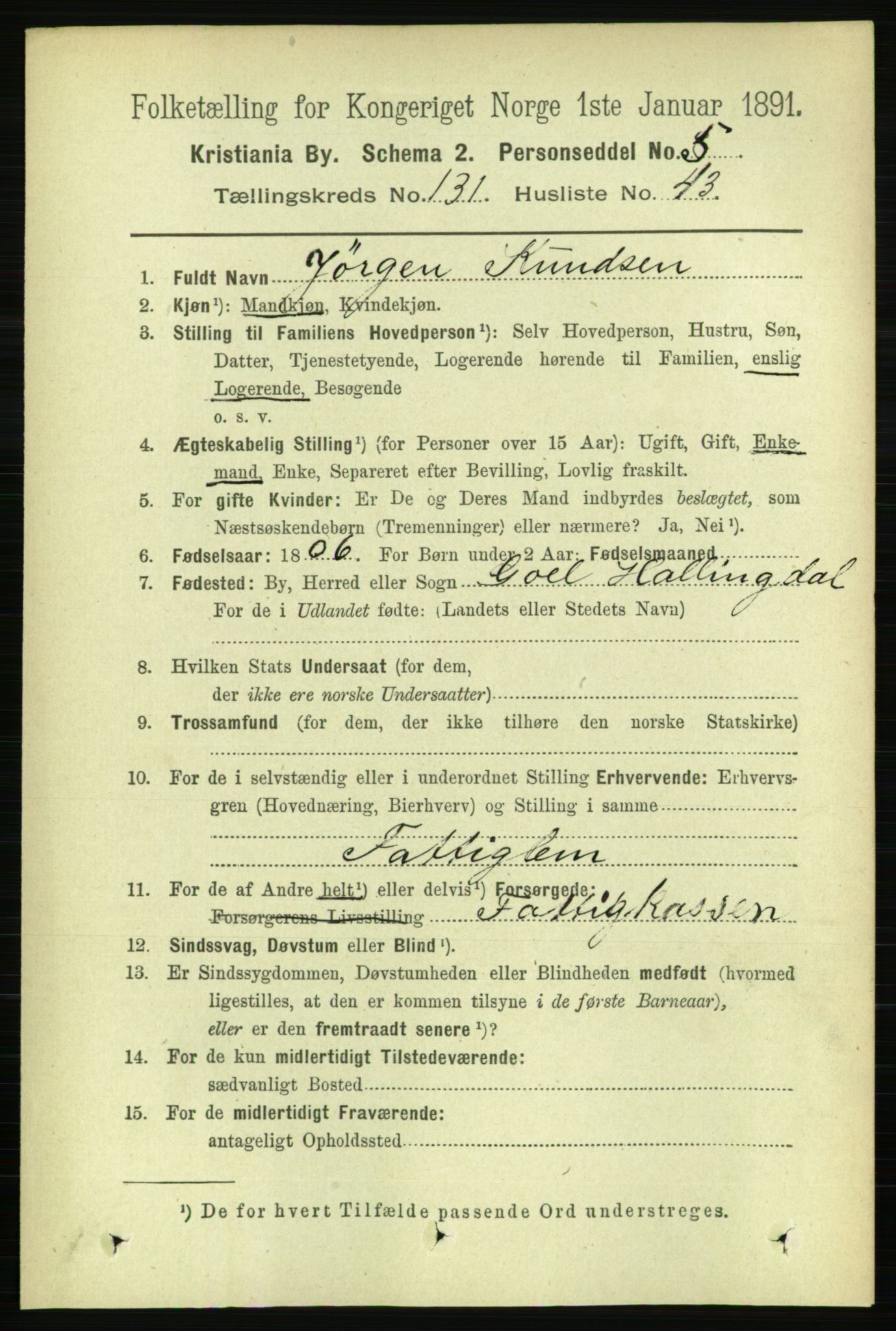 RA, 1891 census for 0301 Kristiania, 1891, p. 71323