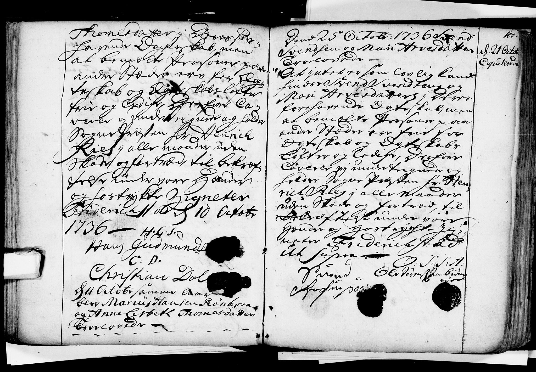 Glemmen prestekontor Kirkebøker, AV/SAO-A-10908/F/Fa/L0001: Parish register (official) no. 1, 1733-1759, p. 100