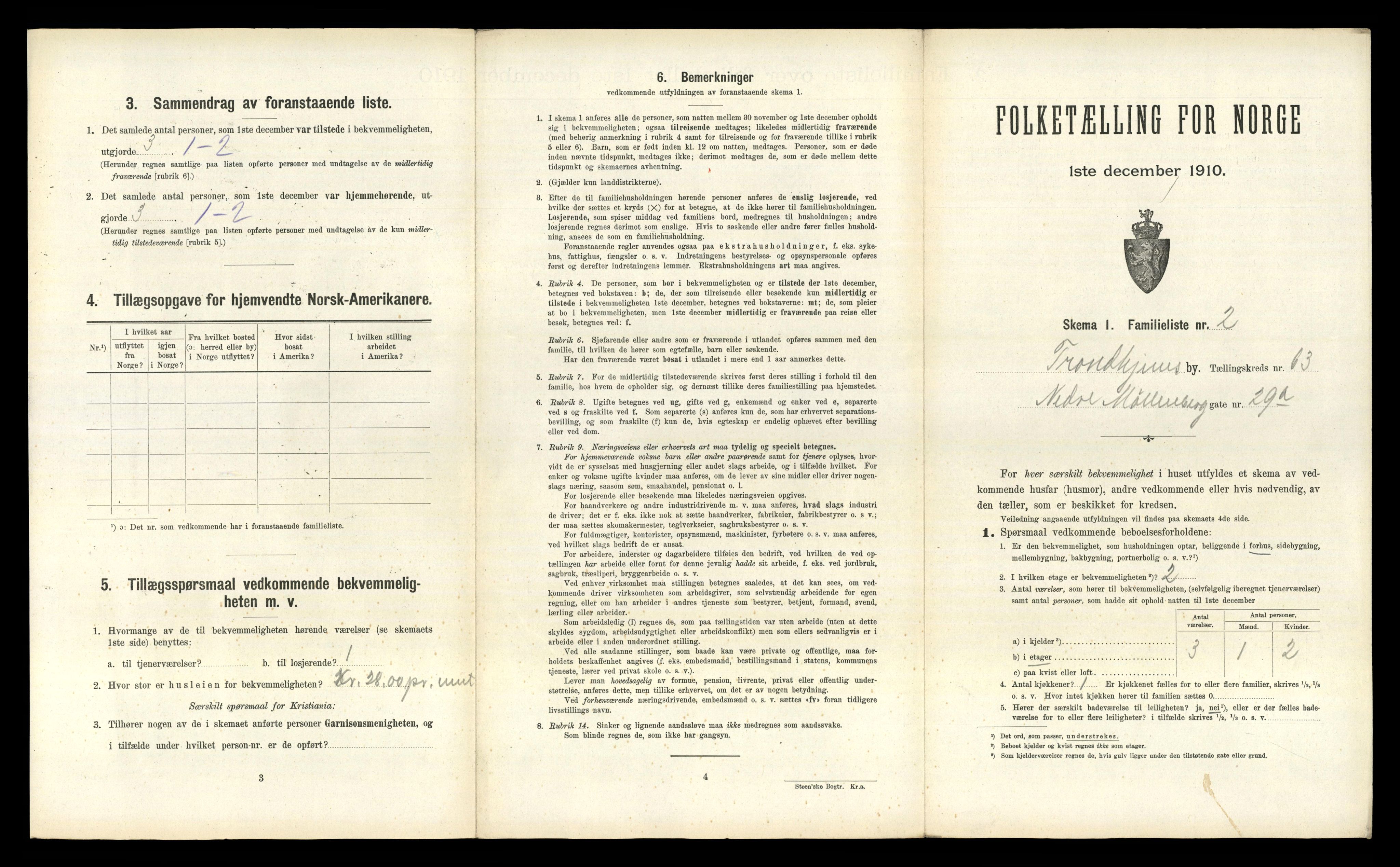 RA, 1910 census for Trondheim, 1910, p. 16857