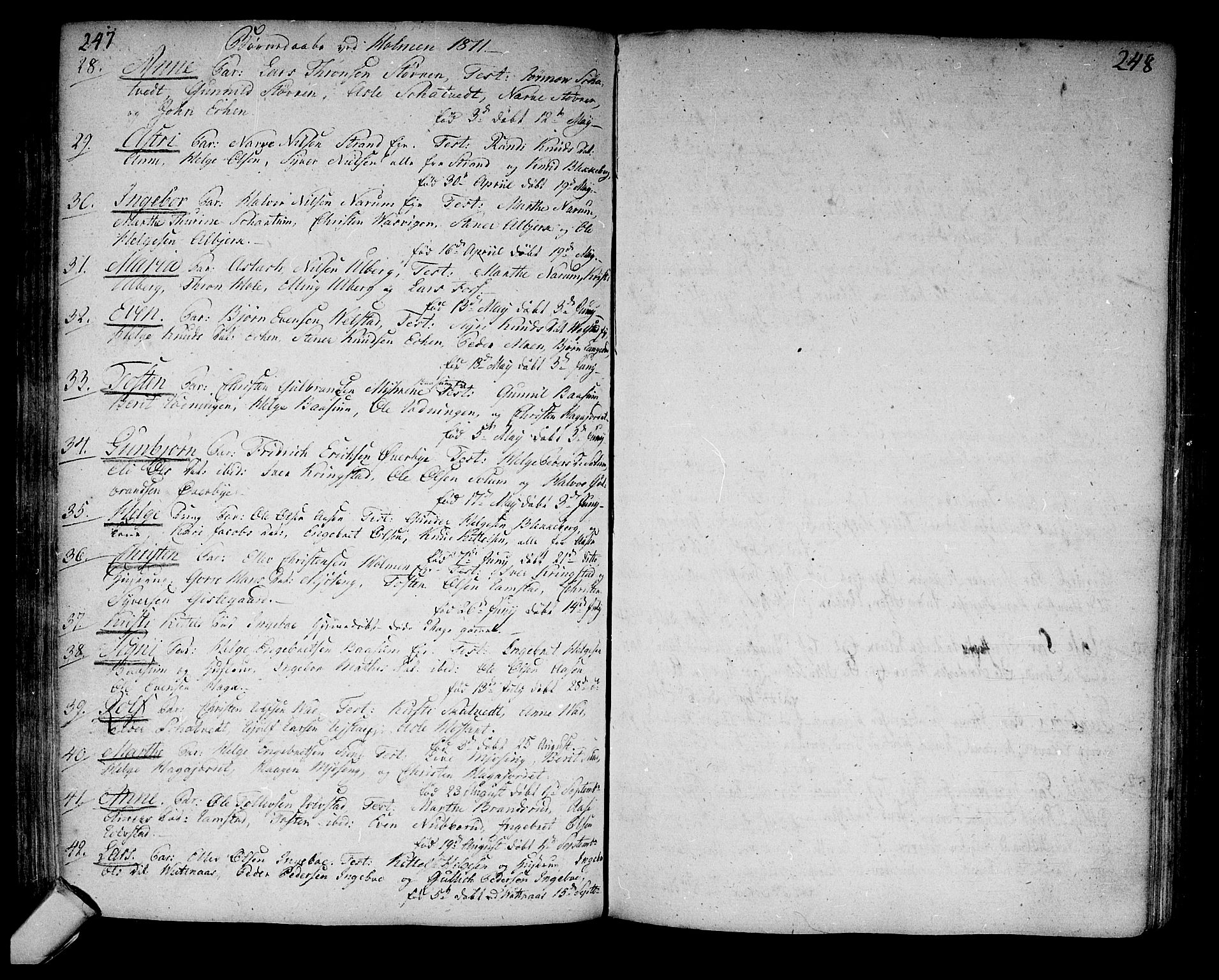 Sigdal kirkebøker, AV/SAKO-A-245/F/Fa/L0003: Parish register (official) no. I 3, 1793-1811, p. 247-248