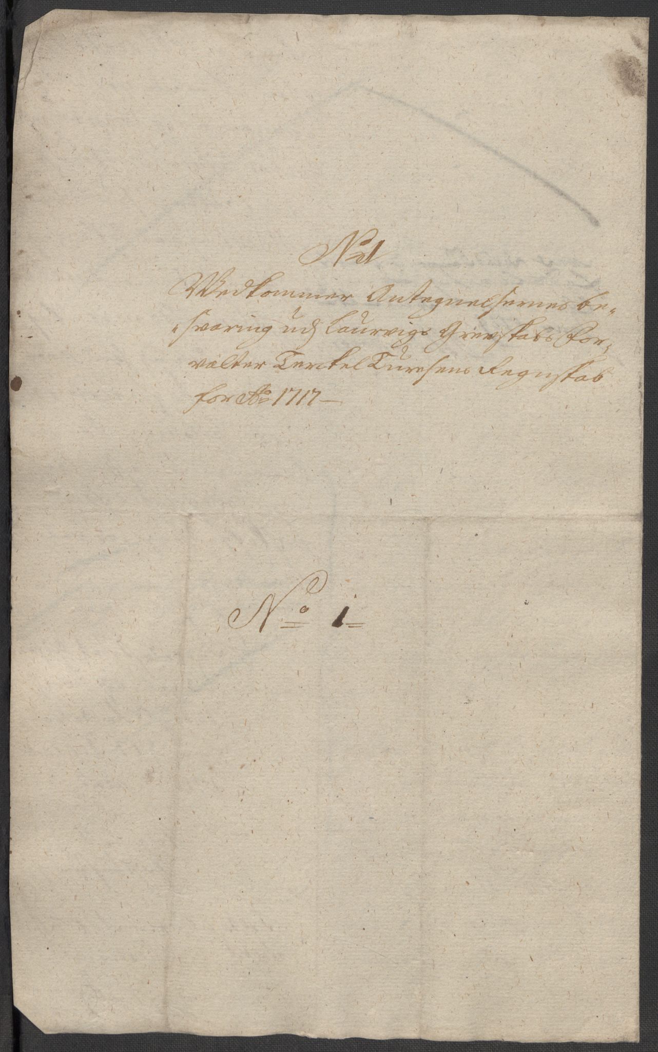 Rentekammeret inntil 1814, Reviderte regnskaper, Fogderegnskap, RA/EA-4092/R33/L1987: Fogderegnskap Larvik grevskap, 1716-1717, p. 646