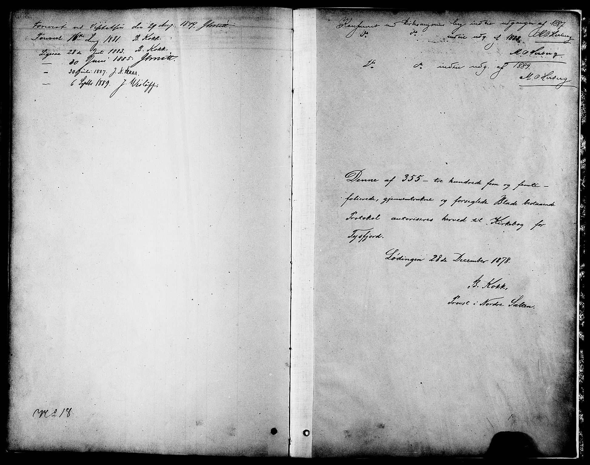 Ministerialprotokoller, klokkerbøker og fødselsregistre - Nordland, SAT/A-1459/861/L0868: Parish register (official) no. 861A03, 1879-1889