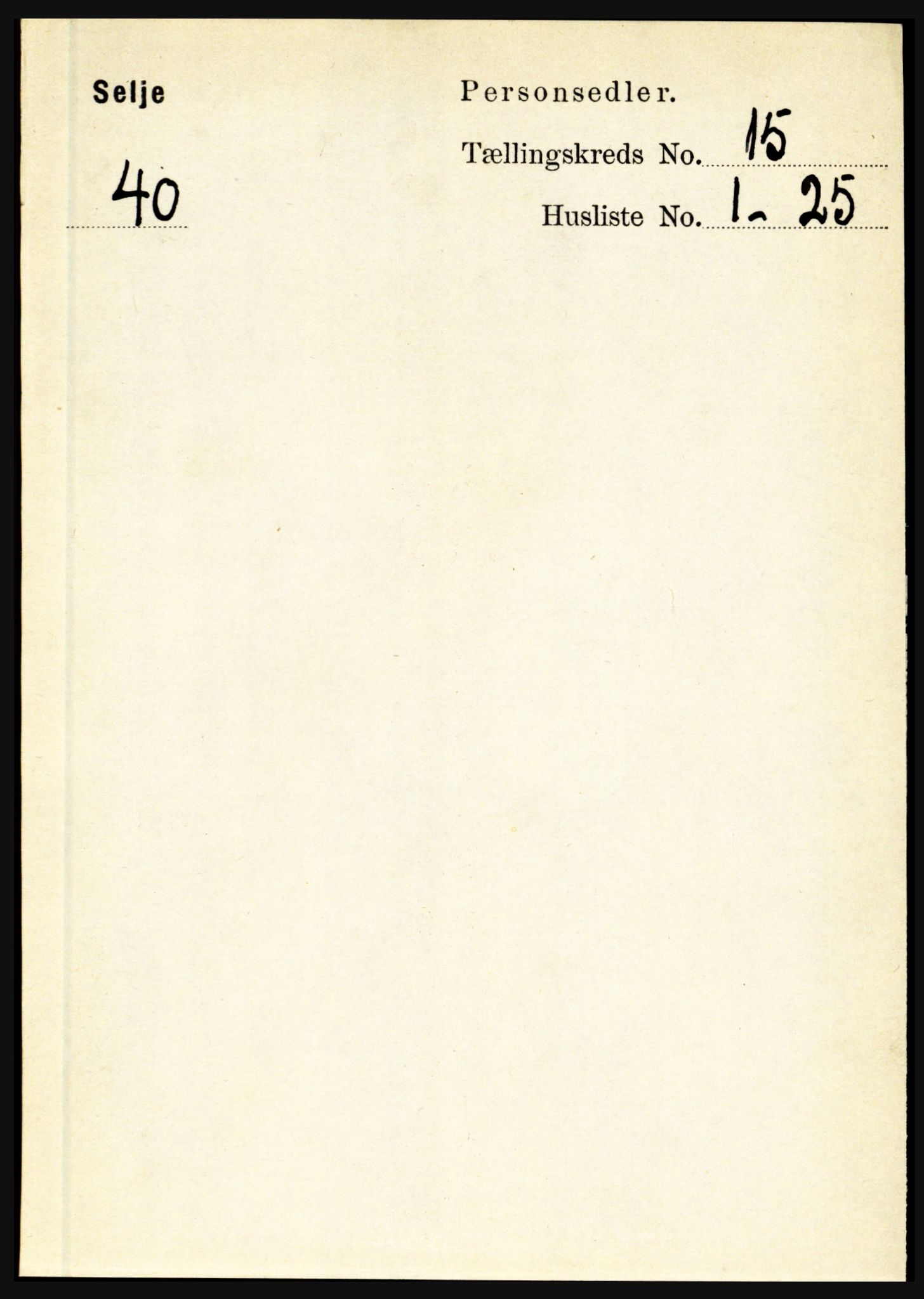 RA, 1891 census for 1441 Selje, 1891, p. 4694