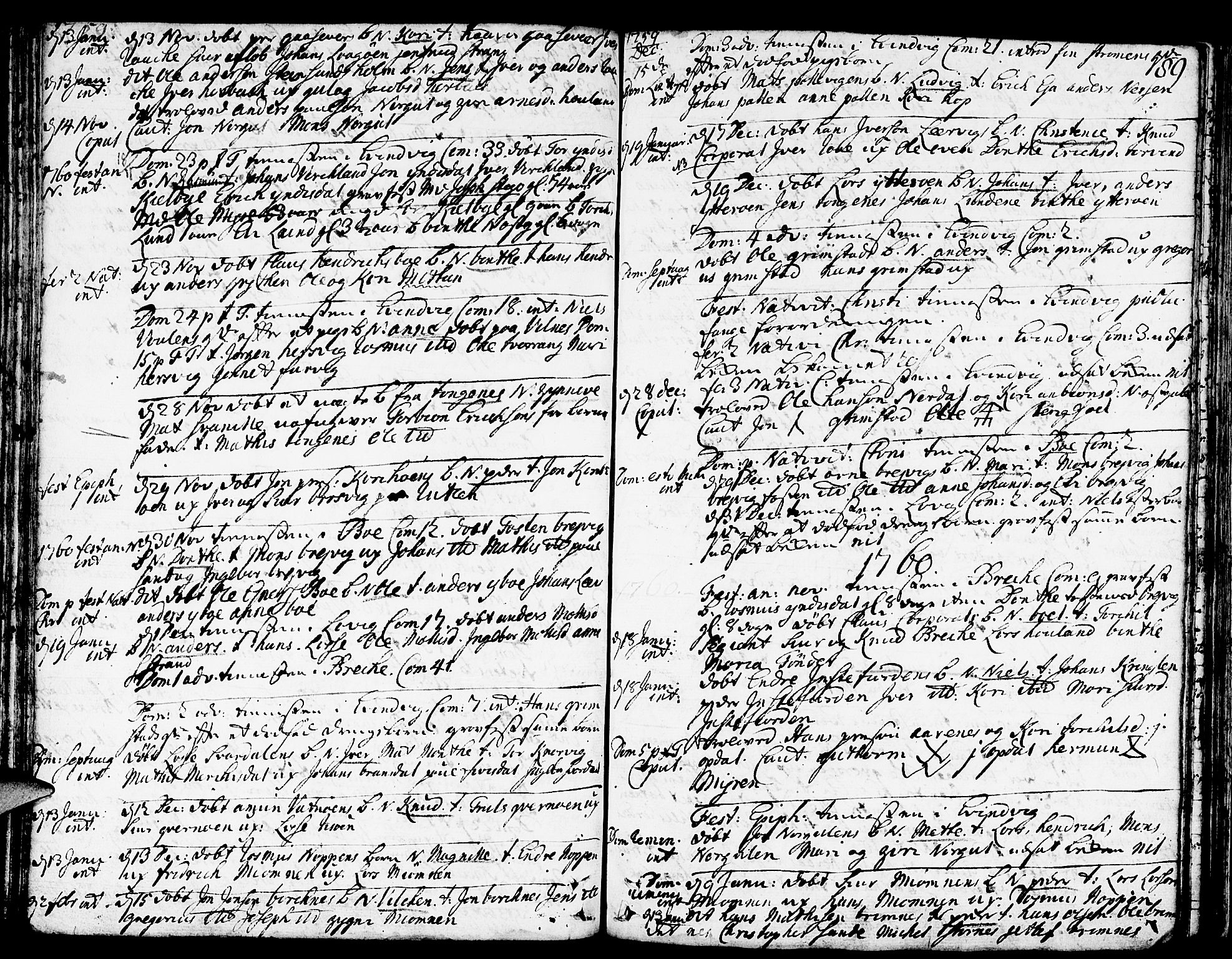 Gulen sokneprestembete, AV/SAB-A-80201/H/Haa/Haaa/L0012: Parish register (official) no. A 12, 1749-1776, p. 89