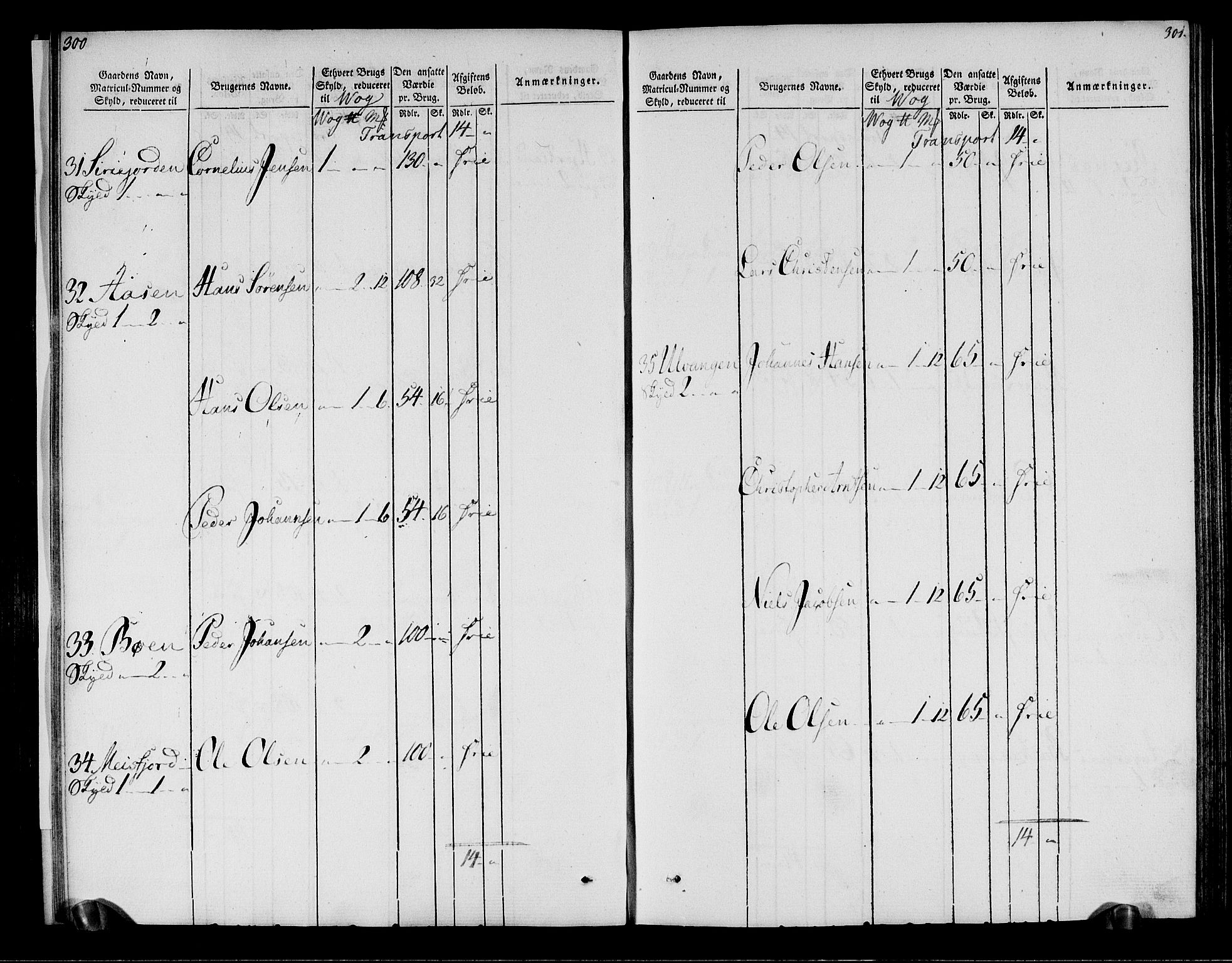 Rentekammeret inntil 1814, Realistisk ordnet avdeling, AV/RA-EA-4070/N/Ne/Nea/L0158: Helgeland fogderi. Oppebørselsregister, 1803-1804, p. 154