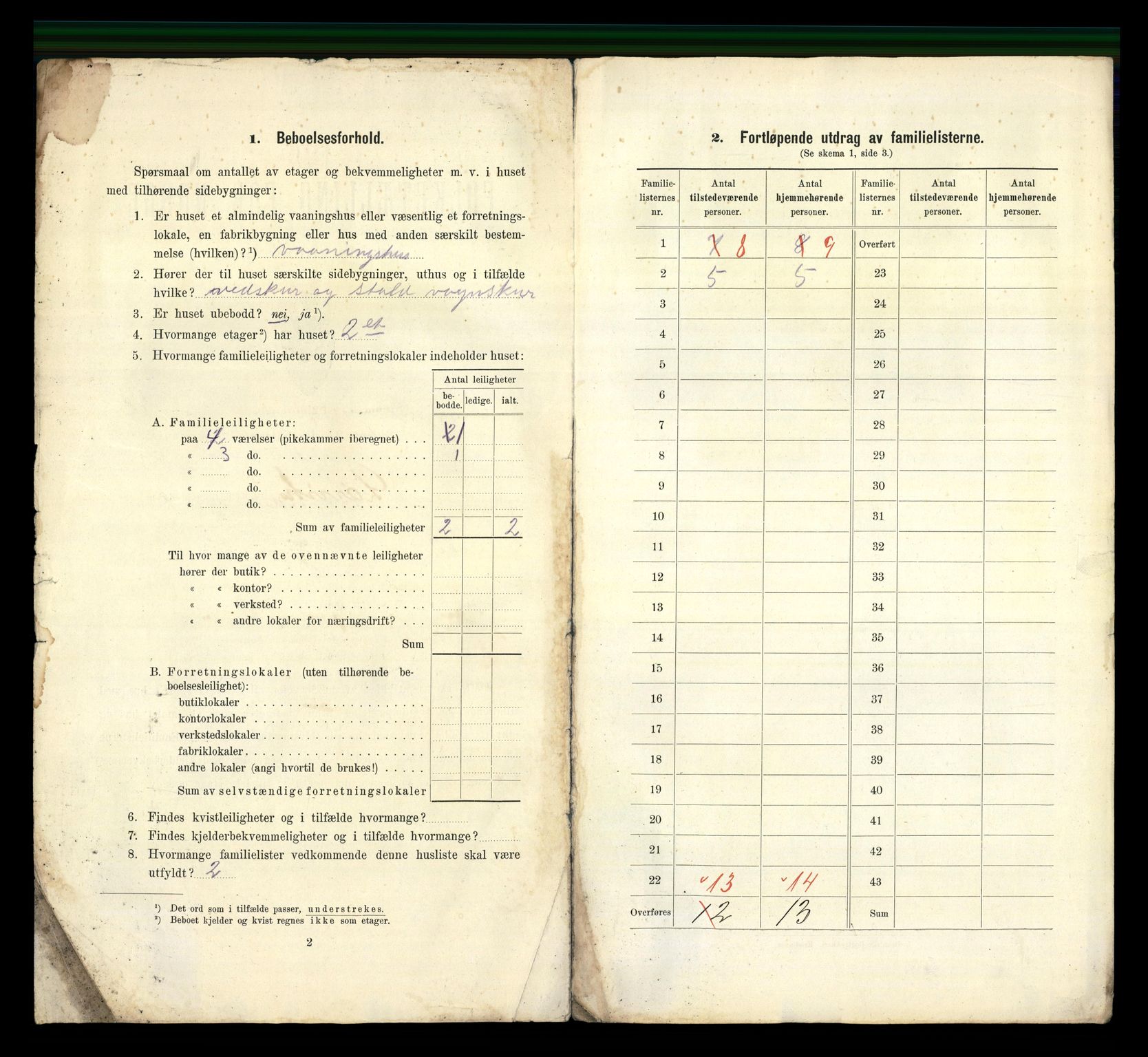 RA, 1910 census for Larvik, 1910, p. 1606