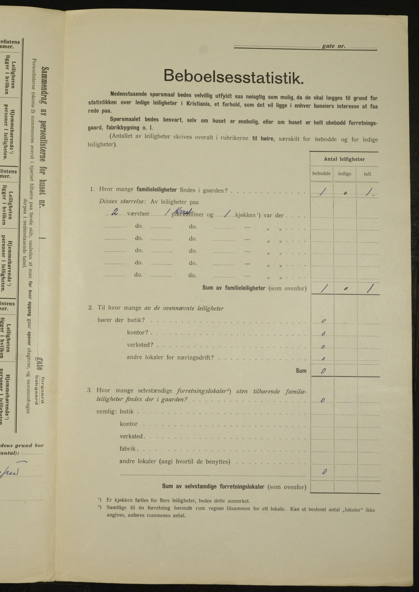 OBA, Municipal Census 1912 for Kristiania, 1912, p. 21656